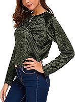 Vista 5 de Camiseta de terciopelo vintage para mujer