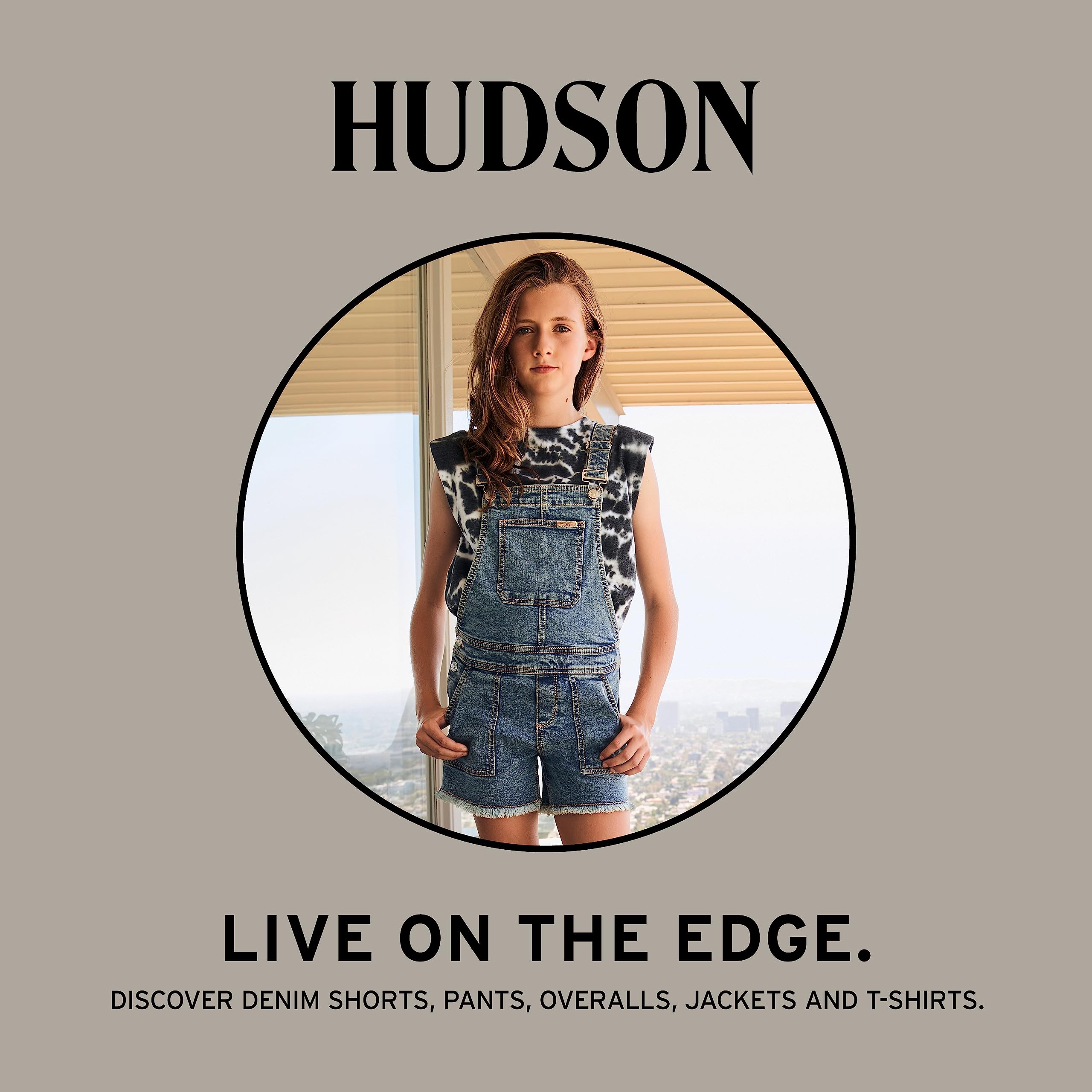 Hudson Full-Length Stretch Denim Pants & Jeggings, Skinny Fit, High Rise Waist Jeans para Niñas