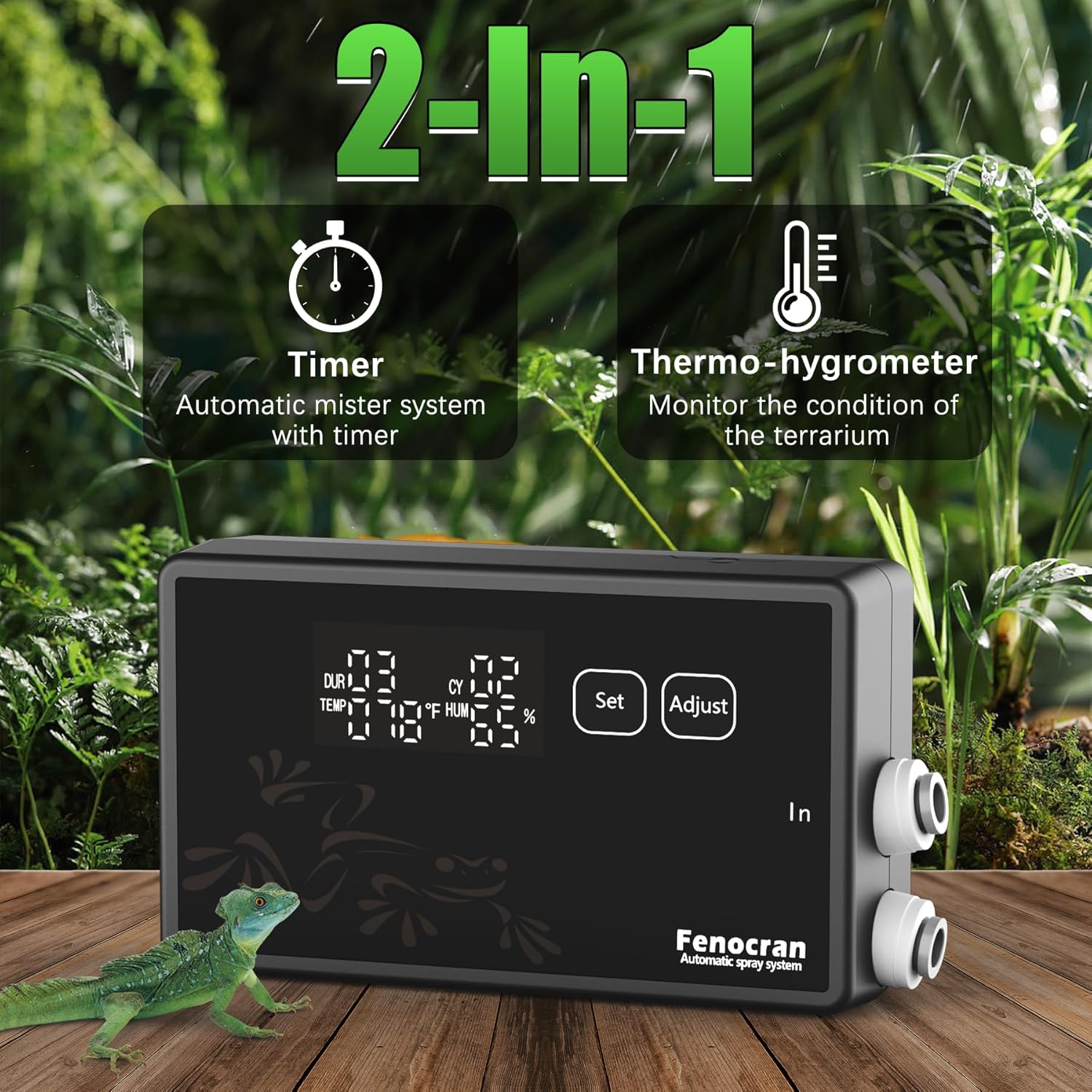 Fenocran Automatic Reptile Mister System, Reptile Humidifiers Smart Misting System 5 81A7dDG80AL. AC SL1500