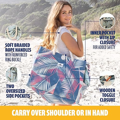 Miniatura 7 de SUN NINJA Paquete de silla de playa con bolsa de lona y sombrero de cubo UPF 50+