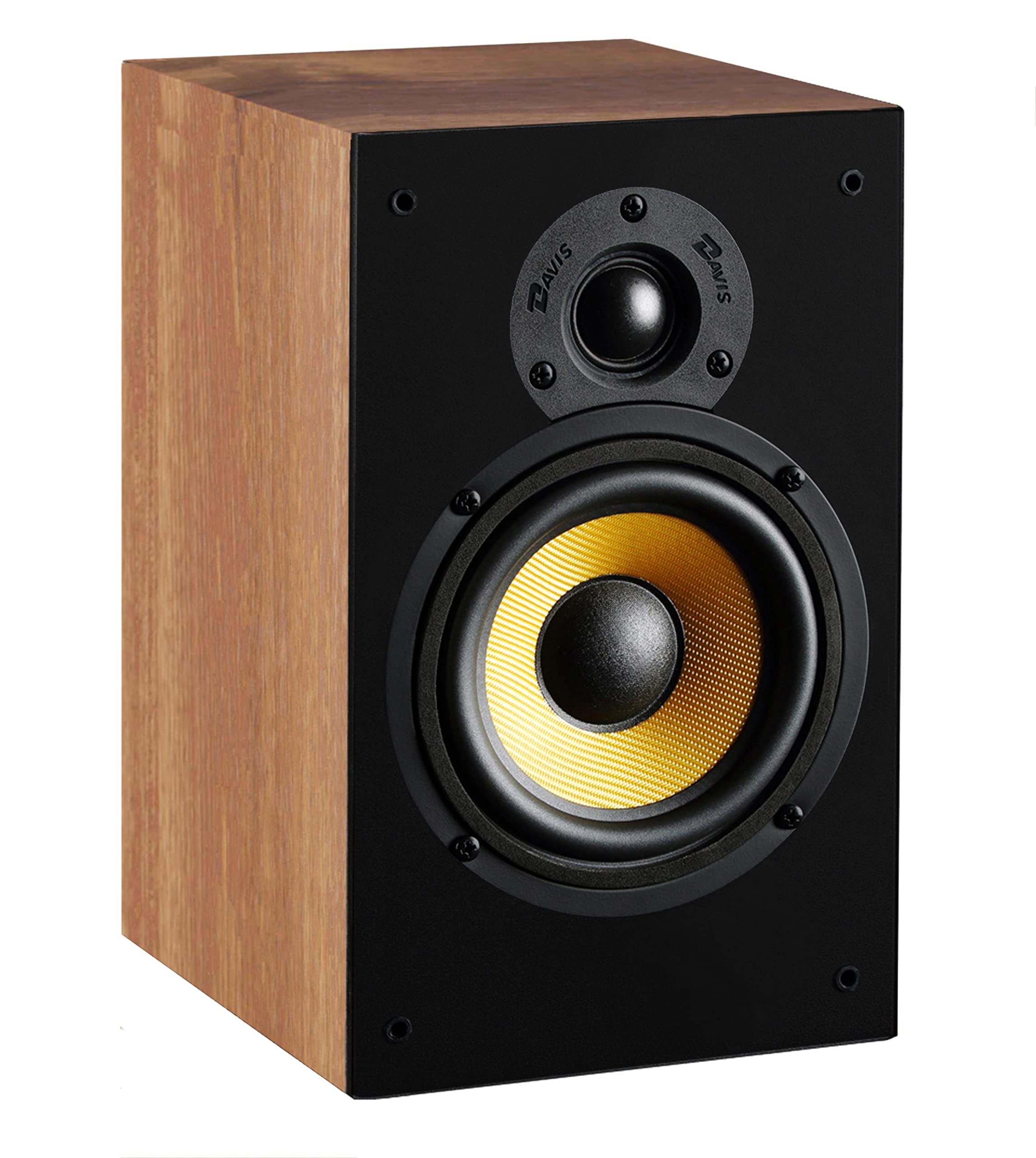 Davis Acoustics Hera 50 Noyer - Paire d'enceintes étagère Passive 2 Voies/2 Haut-parleurs - Vendue à la Paire