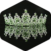 Vista 40 de Kamirola - Corona de reina y tiaras corona de princesa para mujeres y niñas, diademas de cristal para novia, princesa para bodas y fiestas (01)
