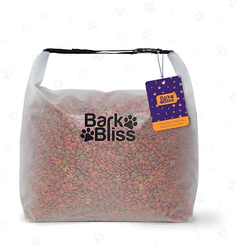 80 Cups Dog Food Travel Bag, Large Portable Container, Leak