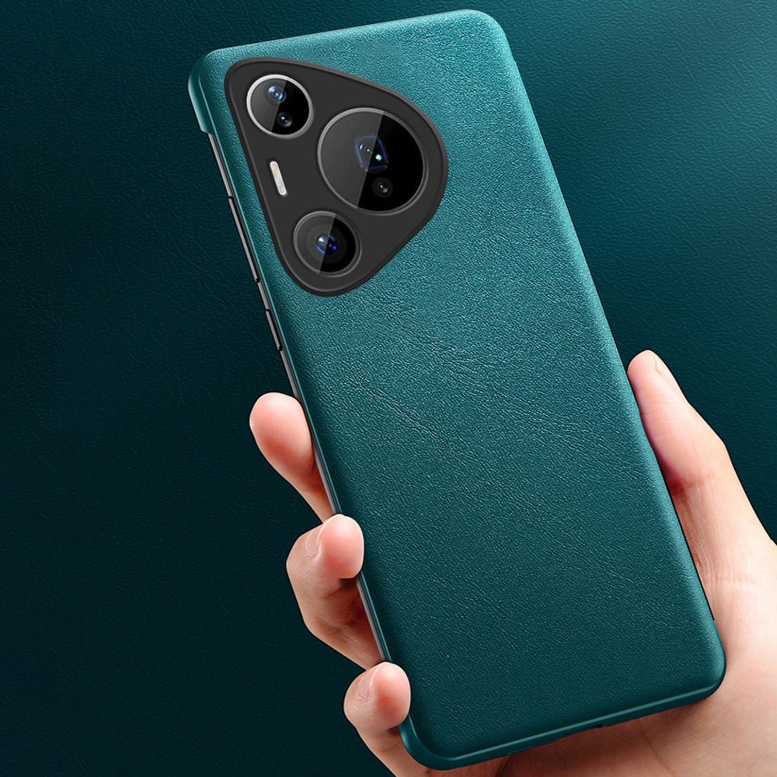 Etui z klapką do Huawei Pura 90 PRO Max/90 Pro/90, przezroczyste okienko skórzane cienkie etui na telefon komórkowy, czarny, 90 PRO Max