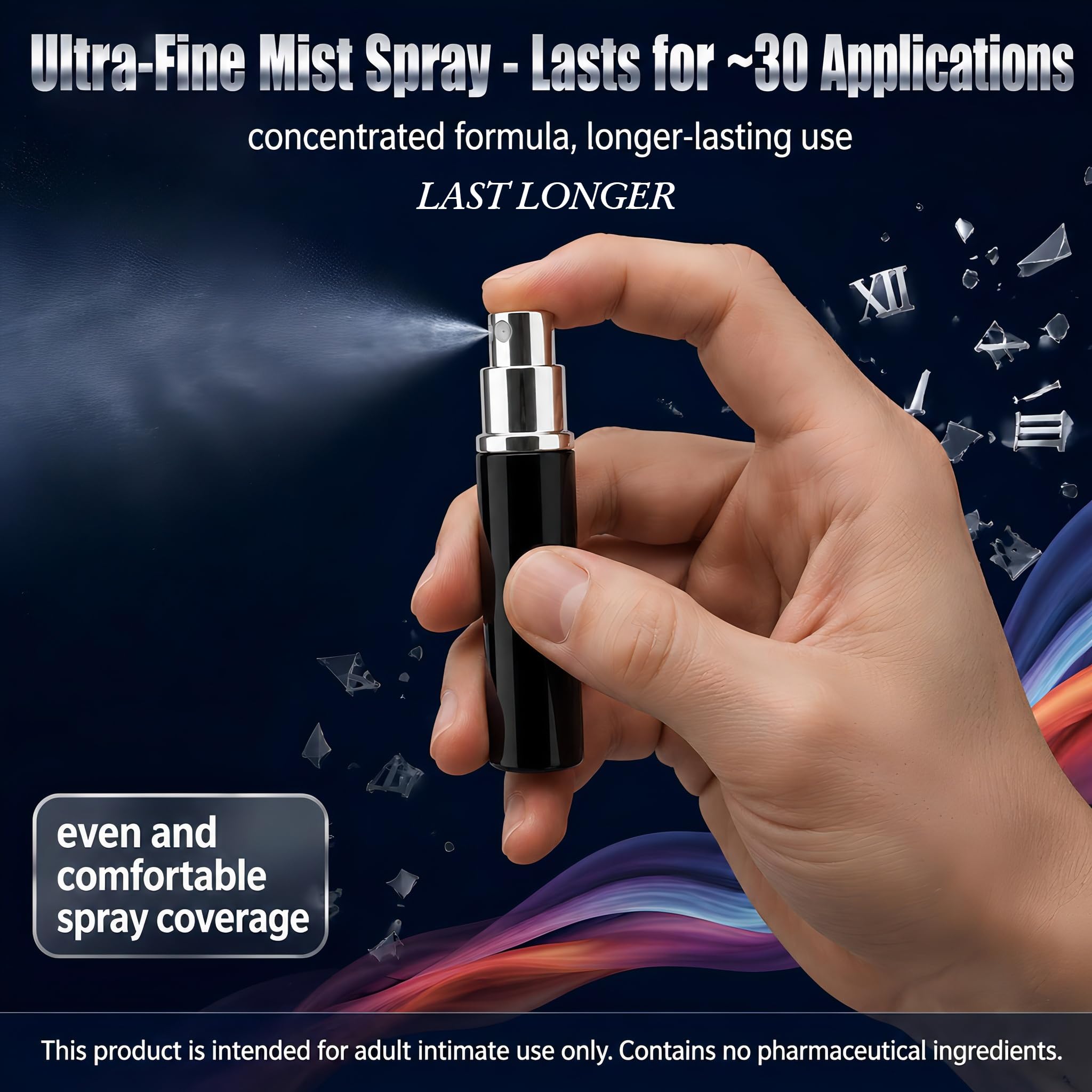 Spray Ritardante Intimo per Uomo,Aiutarlo a durare di più a letto,Prolunga rapporto e piacere,Durata Intima Miglioratal,Preservando l'esperienza originale
