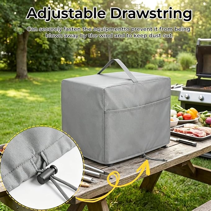 Funda para Cortadora de Carne 20x17x15 pulgadas Gris Oxford miniatura 5
