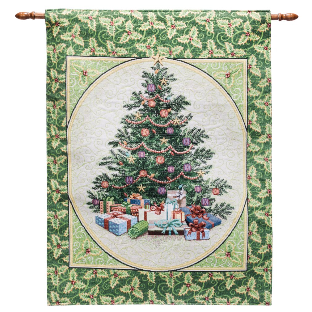 Buy Novelty Twinkle Light Christmas Wall Tapestry LED Mistletoe