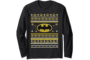 Batman Christmas Logo Long Sleeve T-Shirt