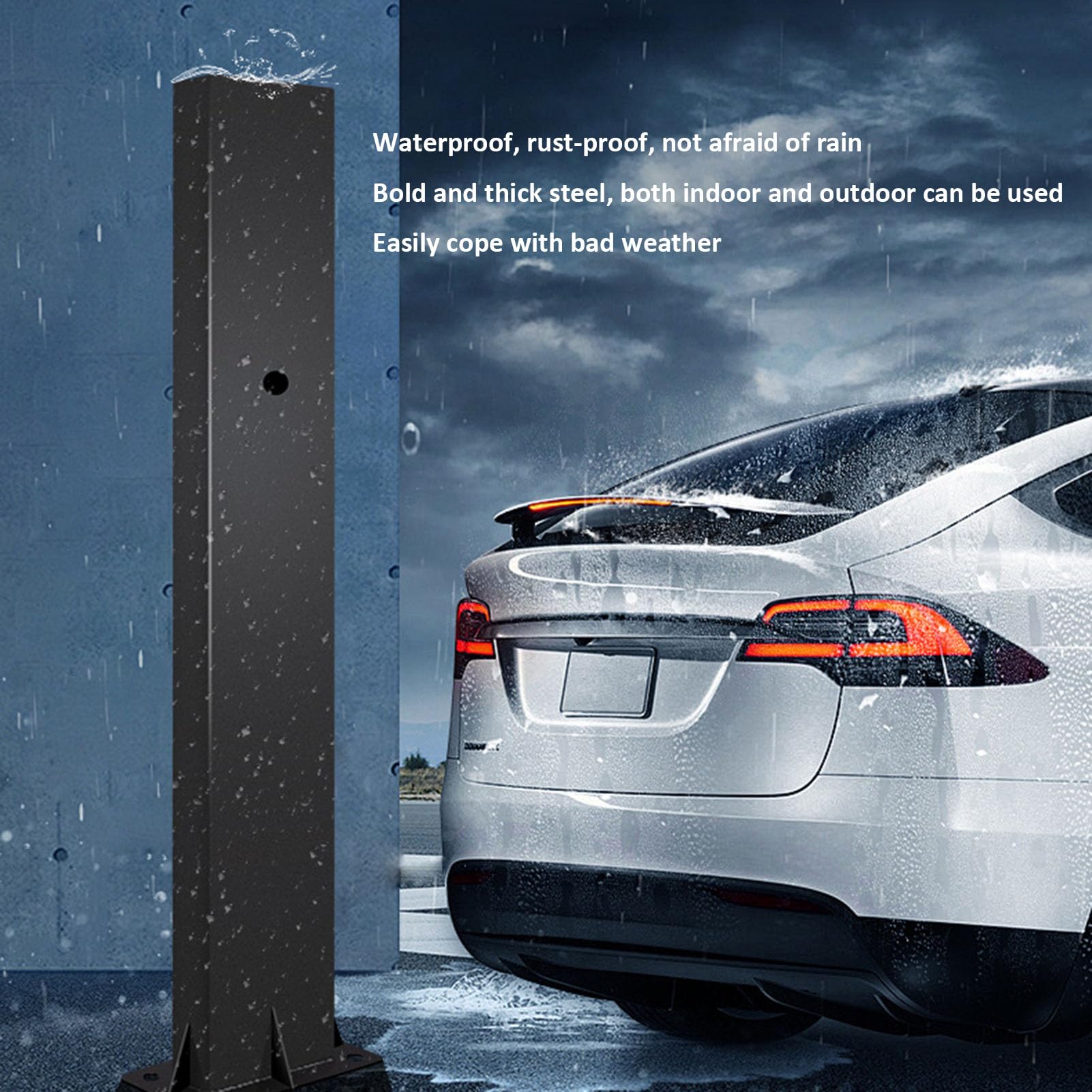 "Outdoor EV Ladestation Sockel Halterung Universal Elektrofahrzeug Ladegerät Säule Kompatibel mit neuen Energiefahrzeugen Langlebige Stützstange für effizientes Laden"