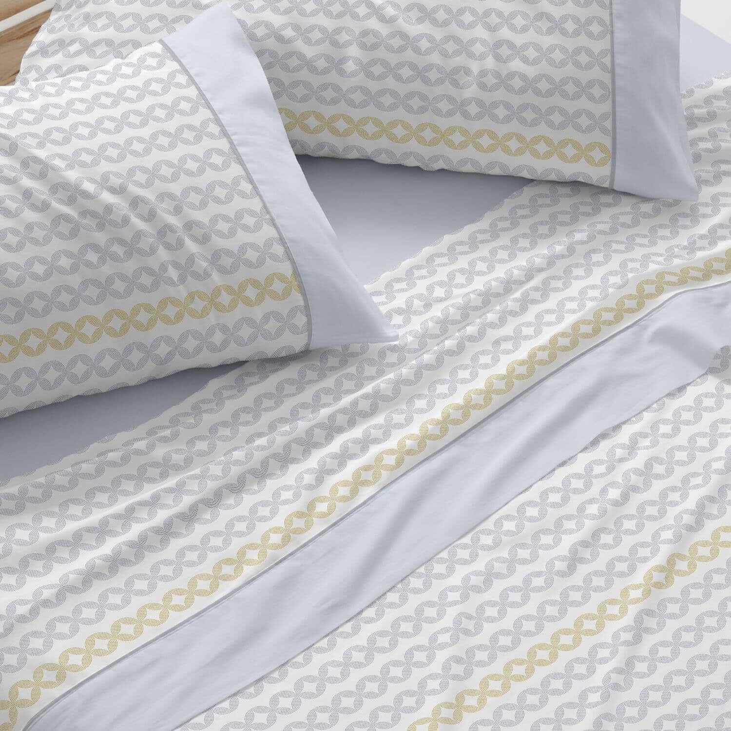 Burrito Blanco | Bedding Set | Bed 135 cm Design 542 | Color Blue (135 x 190/200 cm.)