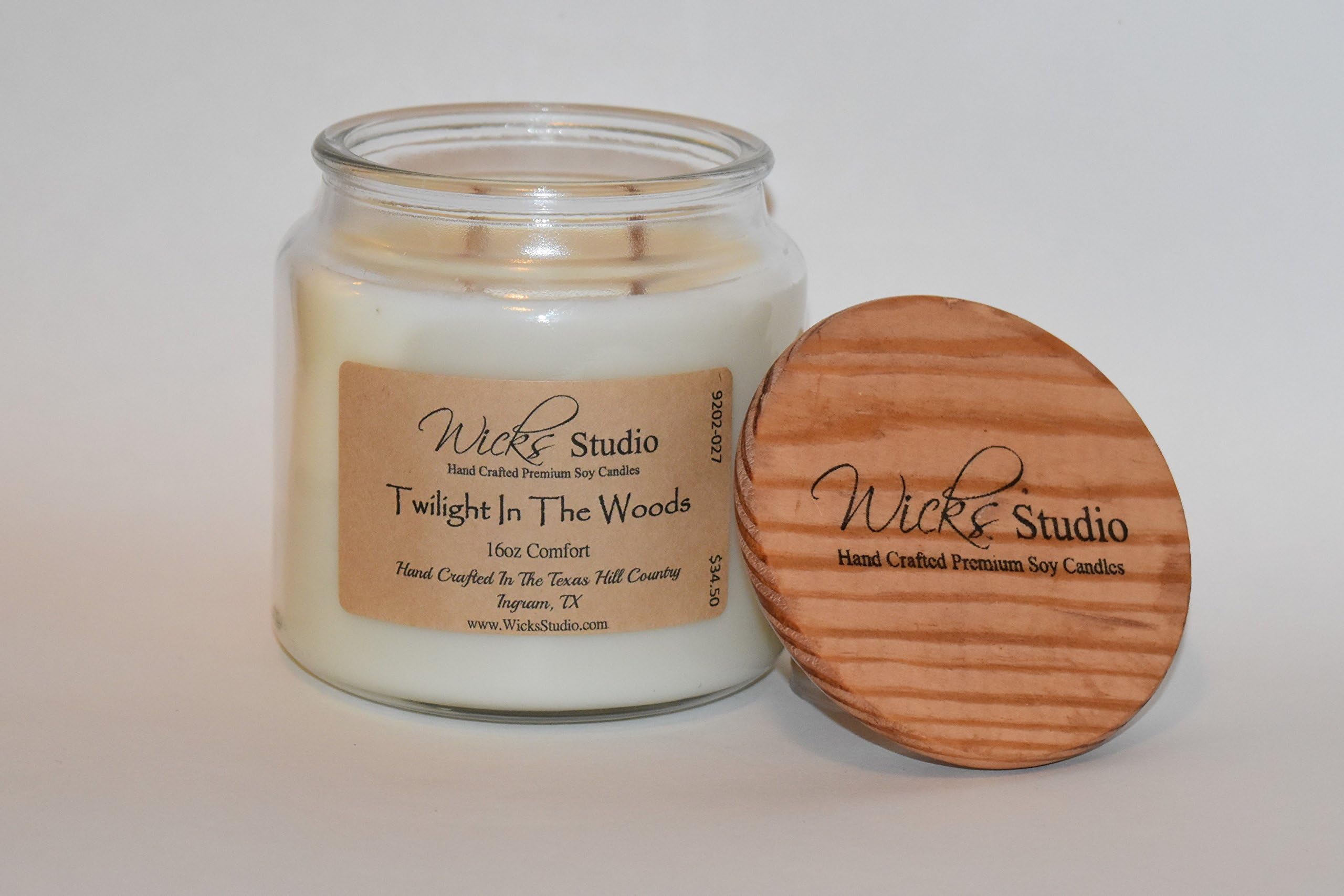 Twilight in the Woods Scented Soy Candle with Wood Lid