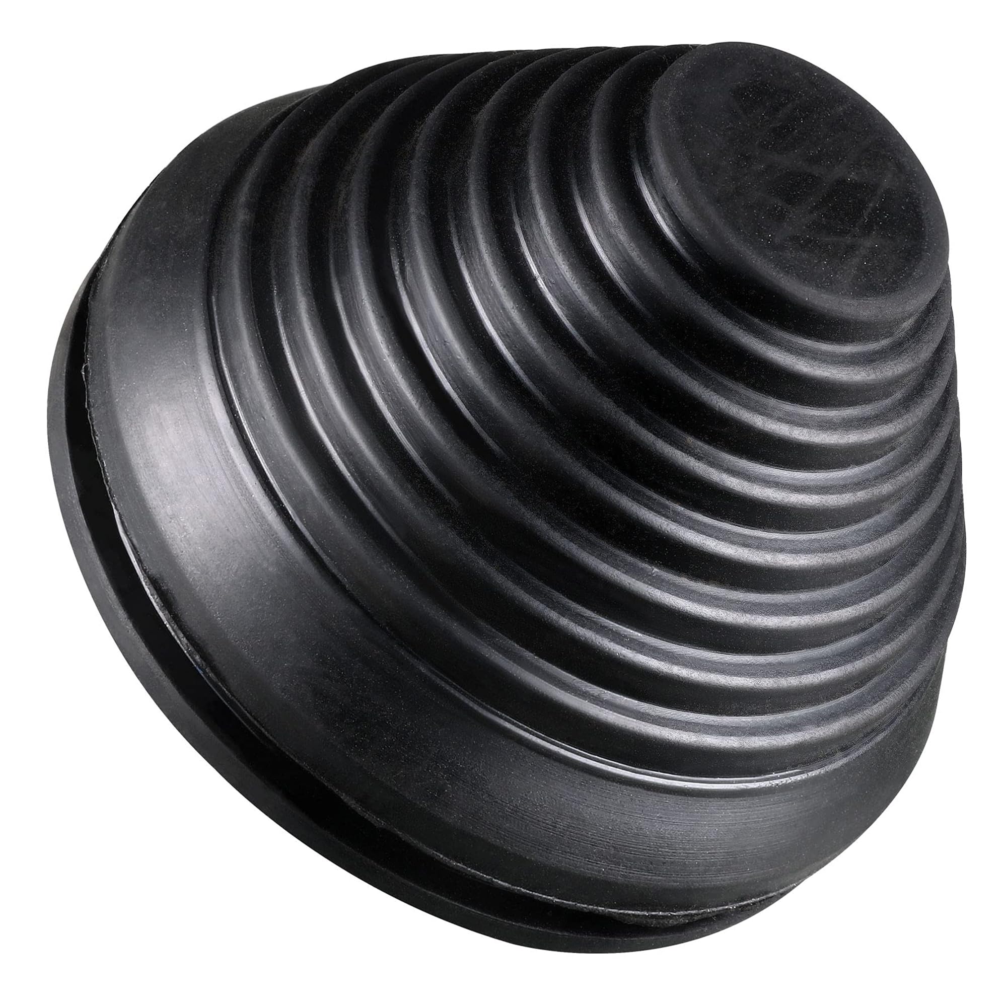 TOP-VIGOR 4Pcs Conical Rubber Grommets 70mm Mount Dia Black Tower Shaped Drill Hole Plug for Wire Protection and Firewall Sealing