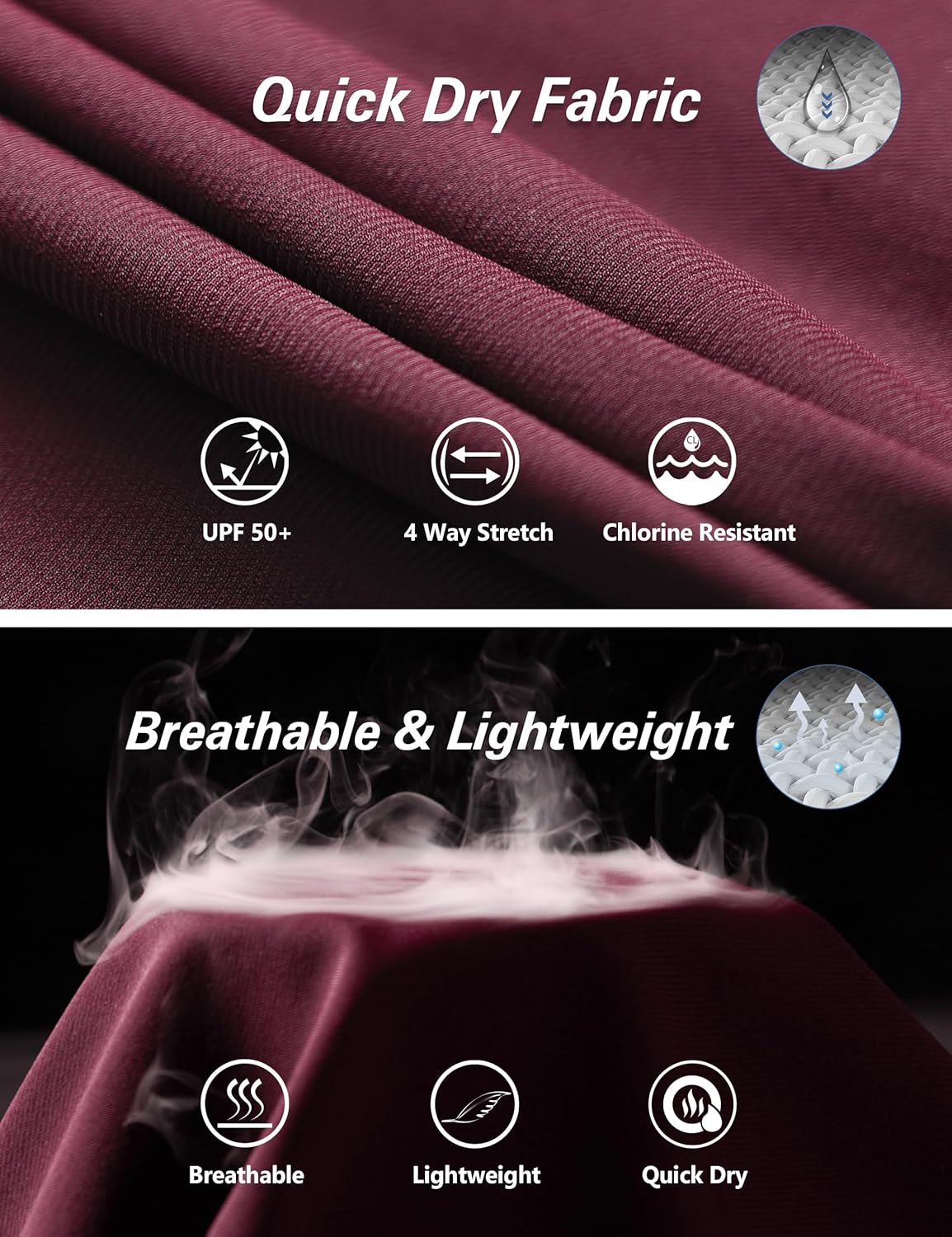 KPSUN Women's Swim Skirt with Pockets Tummy Control Bathing Suit Bottoms High Waisted Stretchy Athletic Swimsuit Skirts 2025 - Image 4