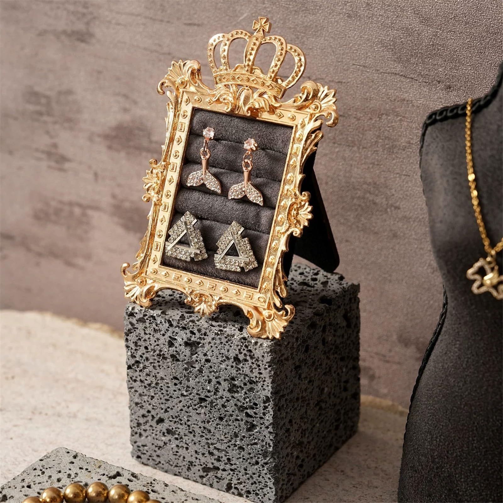 Schmuckhalter 10 Pcs Velvet Mannequin Jewelry Display Stand Set Schmuckaufbewahrung
