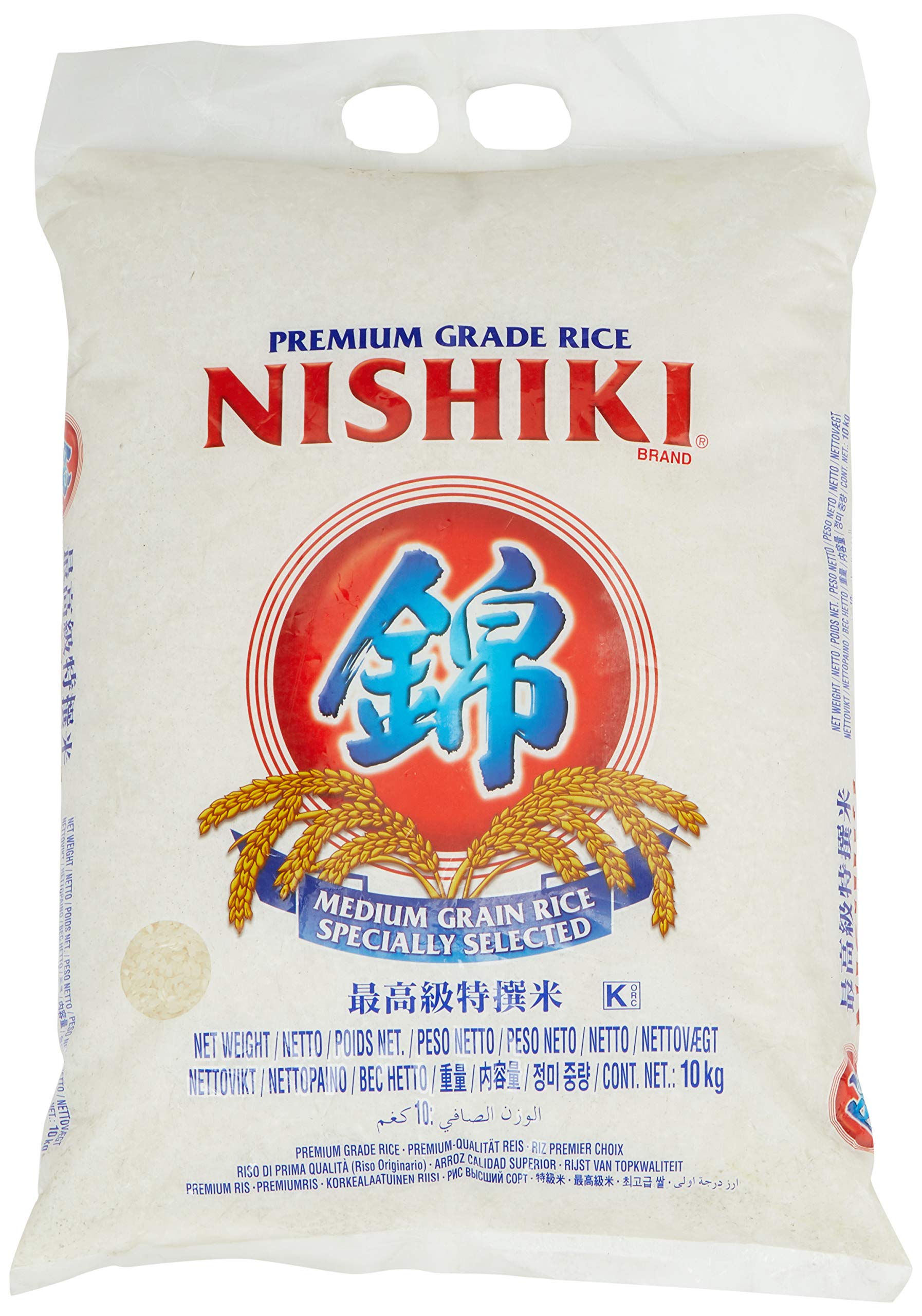 NISHIKI Rice (Medium Grain), 1er Pack (1 X 10000 g)