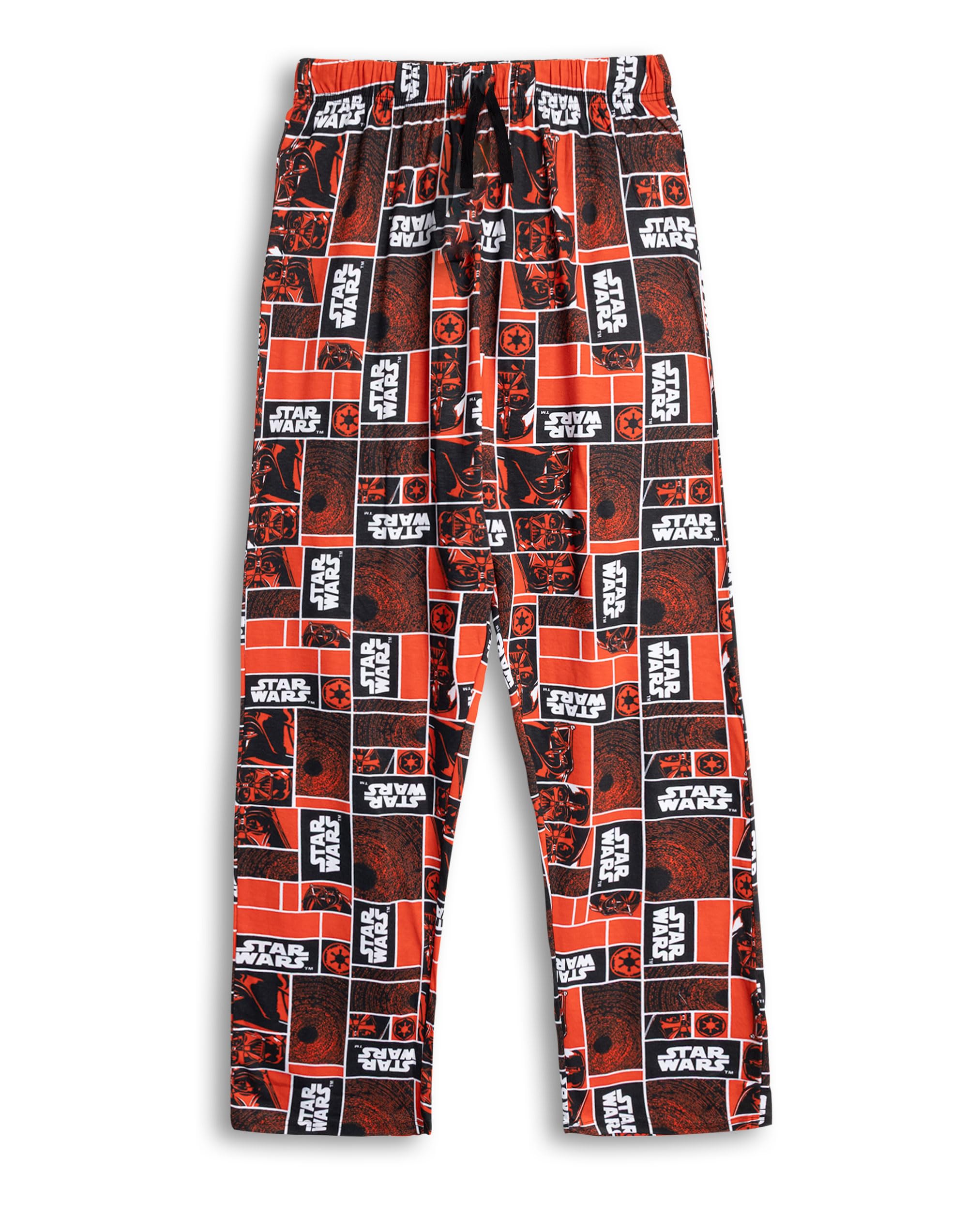 Star Wars Darth Vader Mens Red Lounge Pants | Classic Loungewear with Drawstring | Casual Wear Featuring Iconic Film Character | Comfortable Homewear | Star Wars Merch - Medium