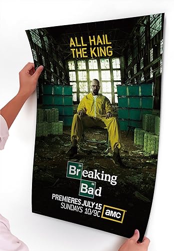 Miniatura 3 de Breaking Bad - Póster de la temporada 5 All Hail The King, 11.0 x 16.9 in, sin marco, 11 x 17 pulgadas, arte de pared para decoración del hogar