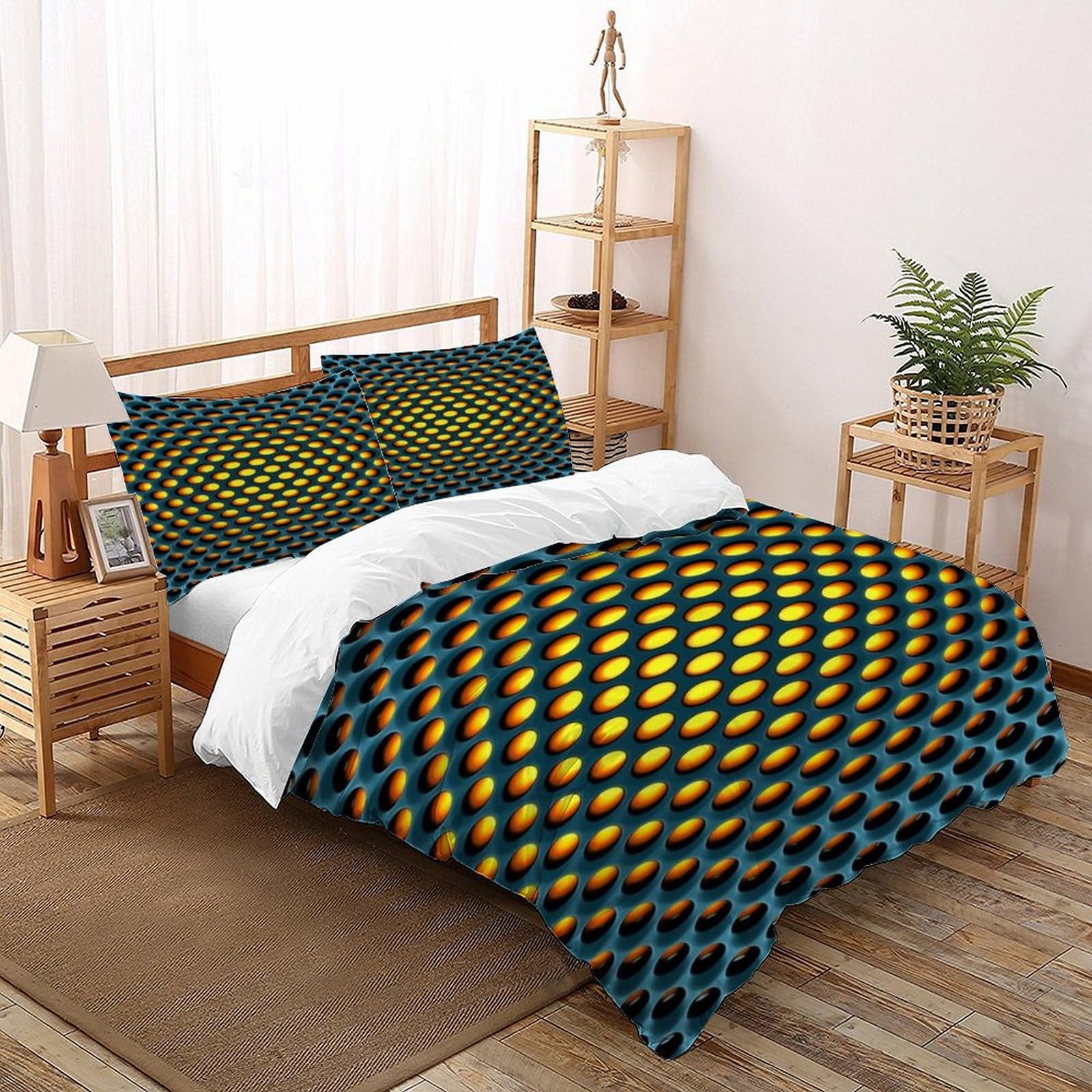 Housse de couette 2 pièces finie la couette qui glisse parure de lit zippée graffiti 260x220