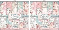 Vista 3 de STAMPERIA INTERNATIONAL, KFT PAPER PAD 12X12 10PK DREAM, Rosa, Azul