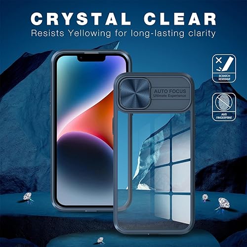 Miniatura 5 de VeJerKK Funda para iPhone 11 con diseño de cubierta deslizante para cámara, parachoques de policarbonato duro antideslizante, panel trasero