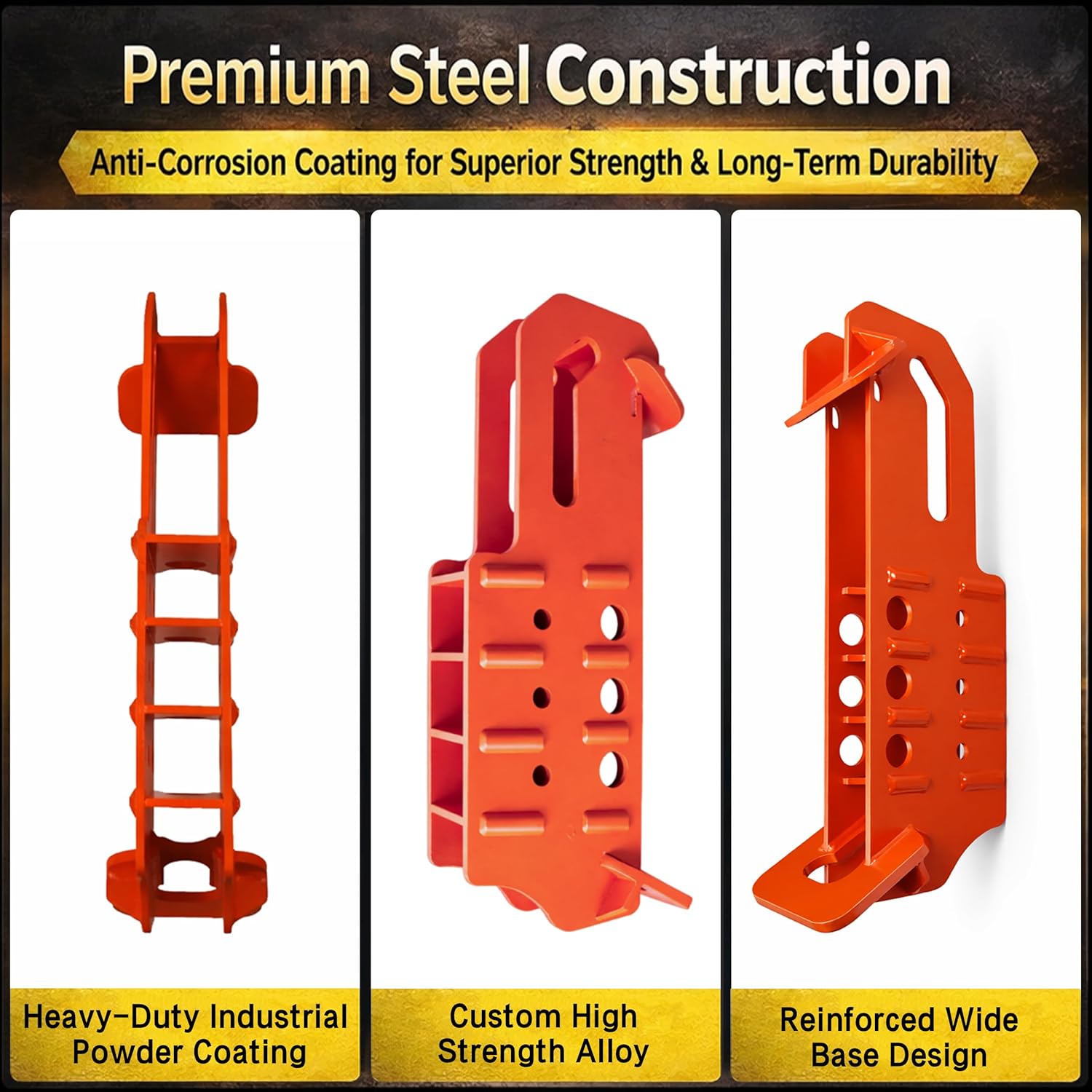 Skid Steer Hitch Attachment for Tractor & Skid Loader - Fits 2″ Receiver Tube & Universal Quick Attach Plate - 20,000 lbs Heavy Duty Towing Capacity with 3 Position Height Adjustment