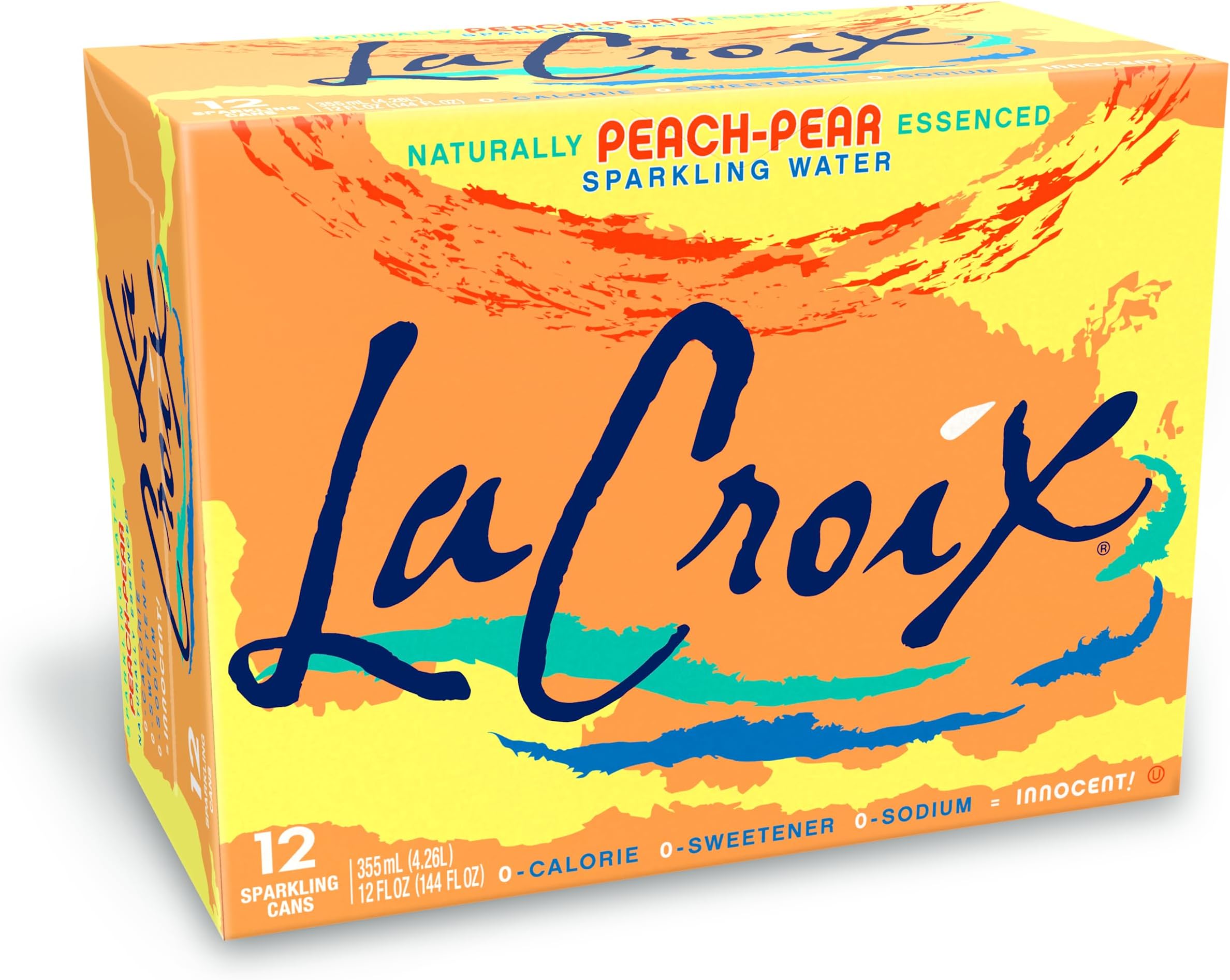 LaCroix Sparkling Water, Peach-Pear, 12 Fl Oz (pack of 12)