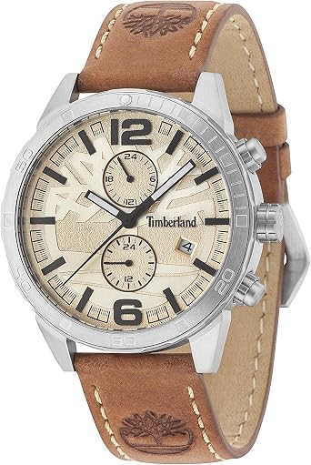 Timberland Orologio Multi-quadrante Quarzo Uomo con Cinturino in Pelle  15256JS/07 : Amazon.it: Orologi