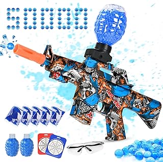 Gel Ball Blaster Gun Electric, Kids Toy Guns Gel Gun Splatter Ball Gun Orby Gun, Water Bead Gun Jell Blasters Gill Blaster Gun, Gelly Ball Blaster Gun for Kids Gift Ages 6+