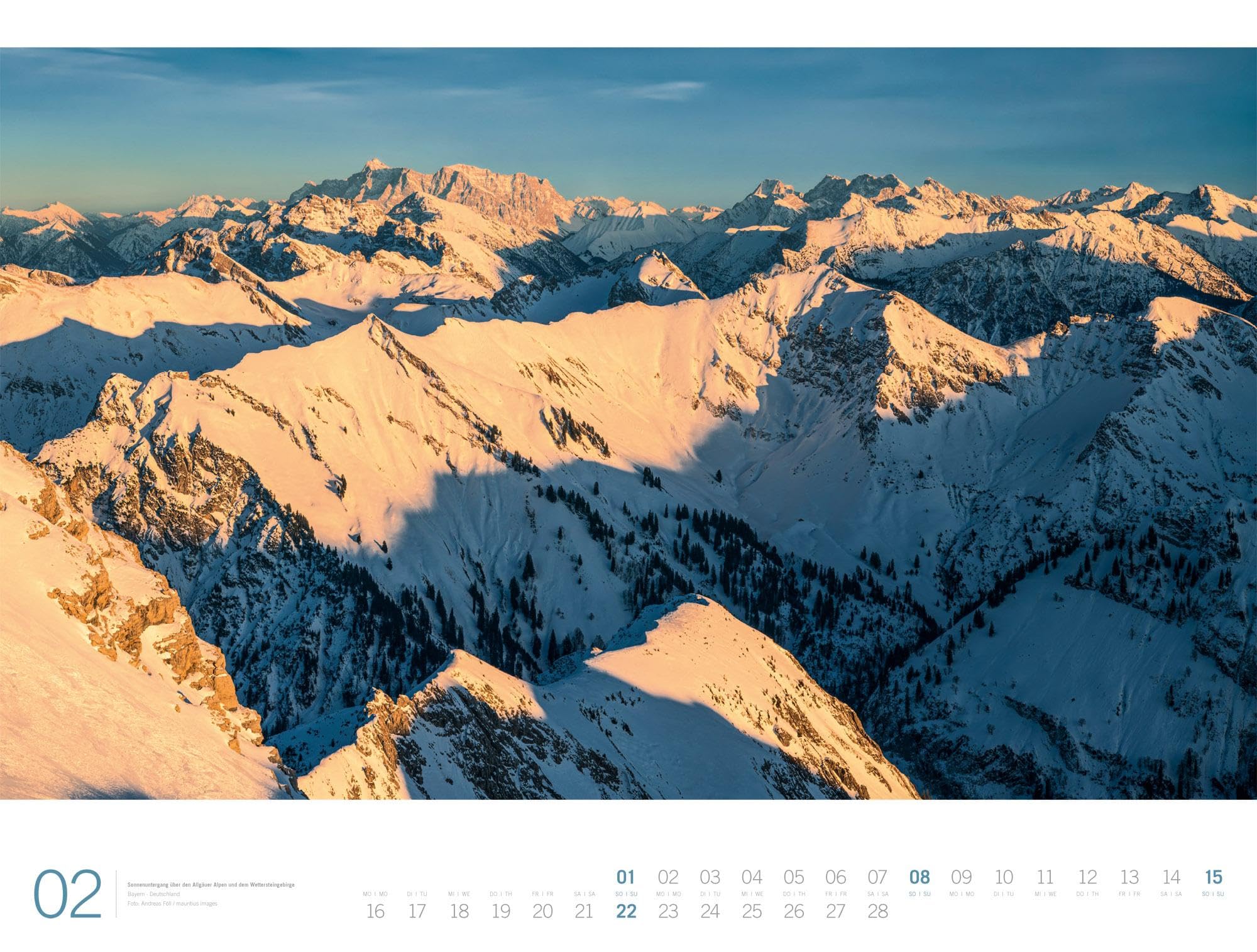 Alpen Gallery Kalender 2026 | Bildstarker Berge-Kalender im großen Querformat (66x50 cm) | Berge und Natur im Großformat