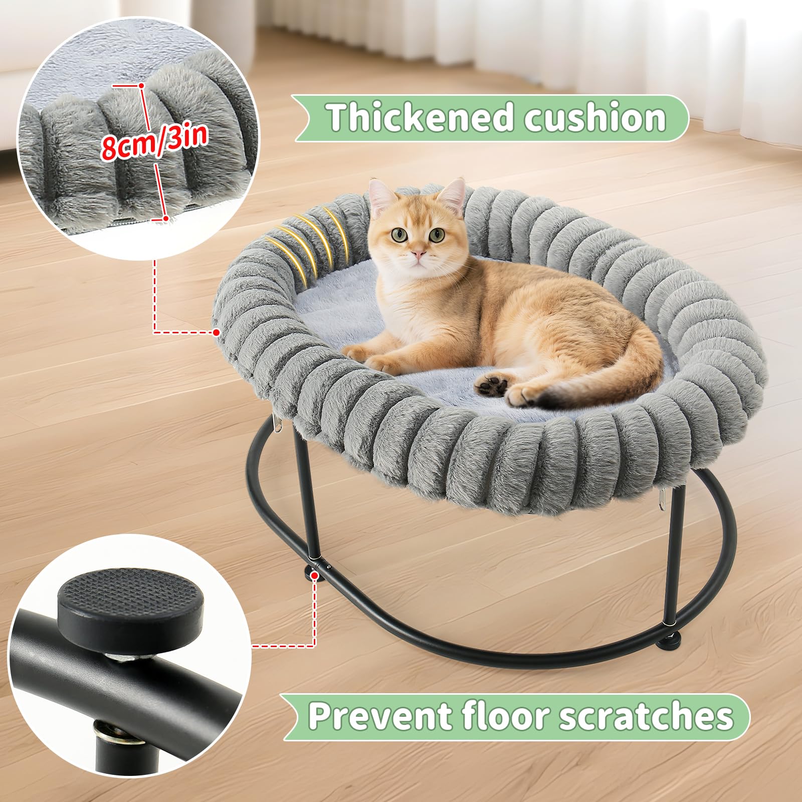 Kattenmand van wol (medium), handgemaakt van 100% merinowol, milieuvriendelijk vilten kattenhol voor indoor katten en kittens (Candy Swirl Kattenmand van wol (medium), handgemaakt van 100% merinowol, milieuvriendelijk vilten kattenhol voor indoor katten en kittens (Candy Swirl
