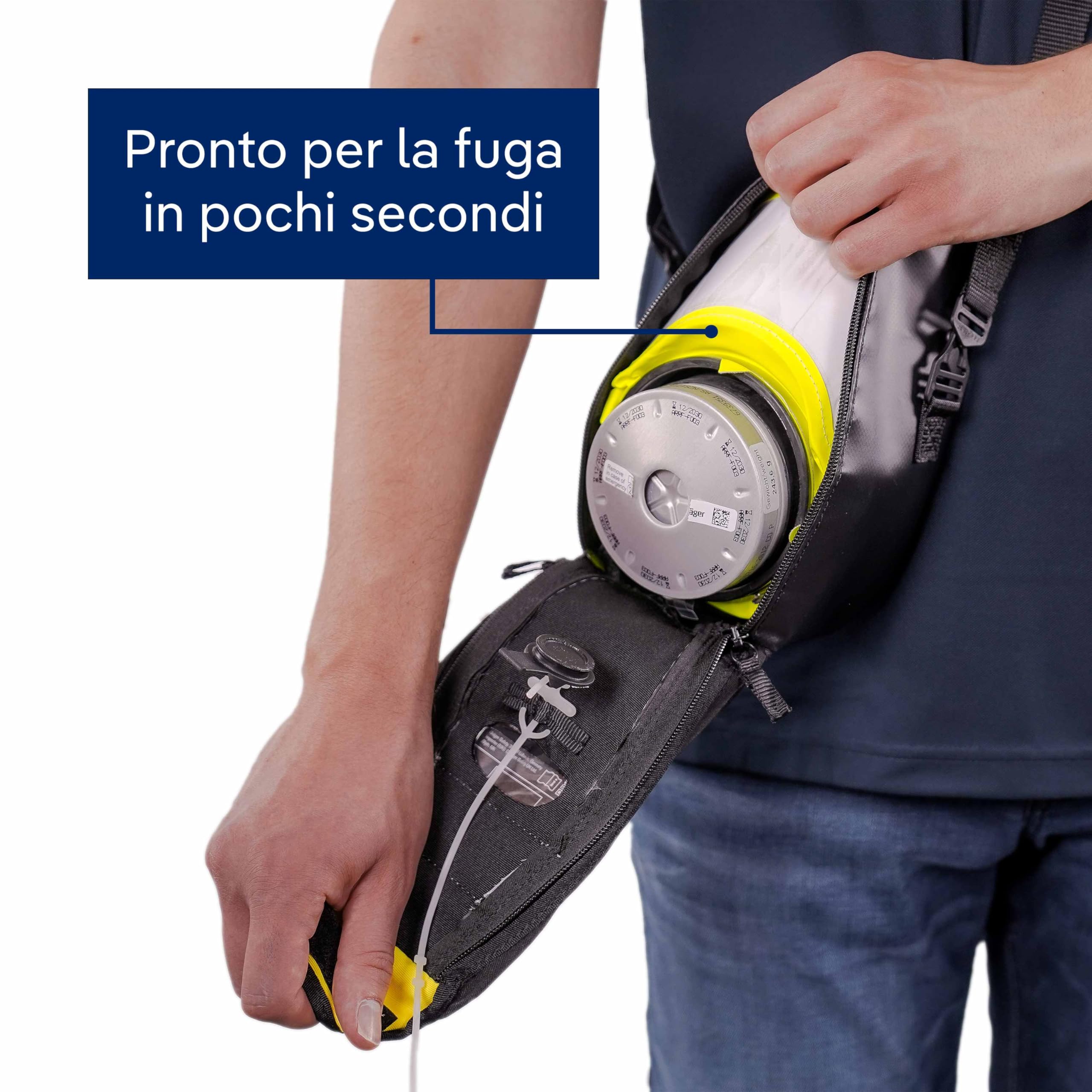 Dräger PARAT 5520 - Copertura di protezione antincendio con Soft Pack | Efficace protezione contro i gas antincendio come il monossido di carbonio (CO)