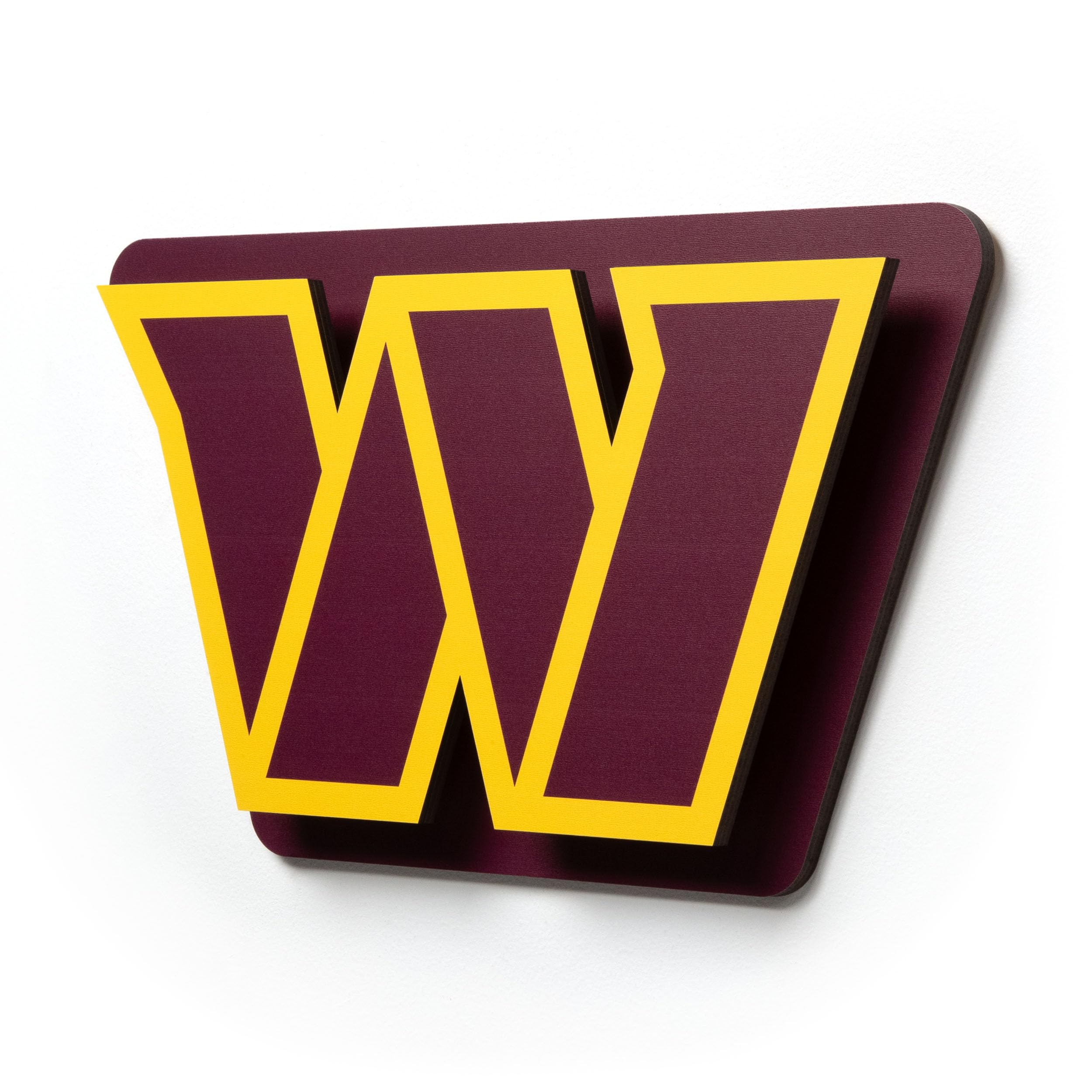 YouTheFan NFL Washington Commanders 3D Logo Die Cut Wall Art