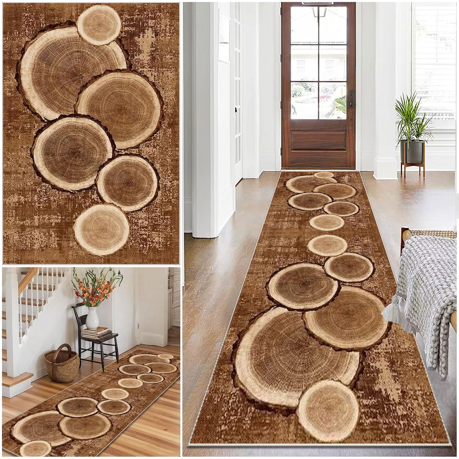 Carpet Runner for hallways Kitchen Runners Non Slip Washable Hallway Runner Long Hall Runner Kitchen Mats Rug Runners for Hallways Bedside Rugs for Bedrooms Entrance Laundry Bedroom 100 x 150 cm — image 1