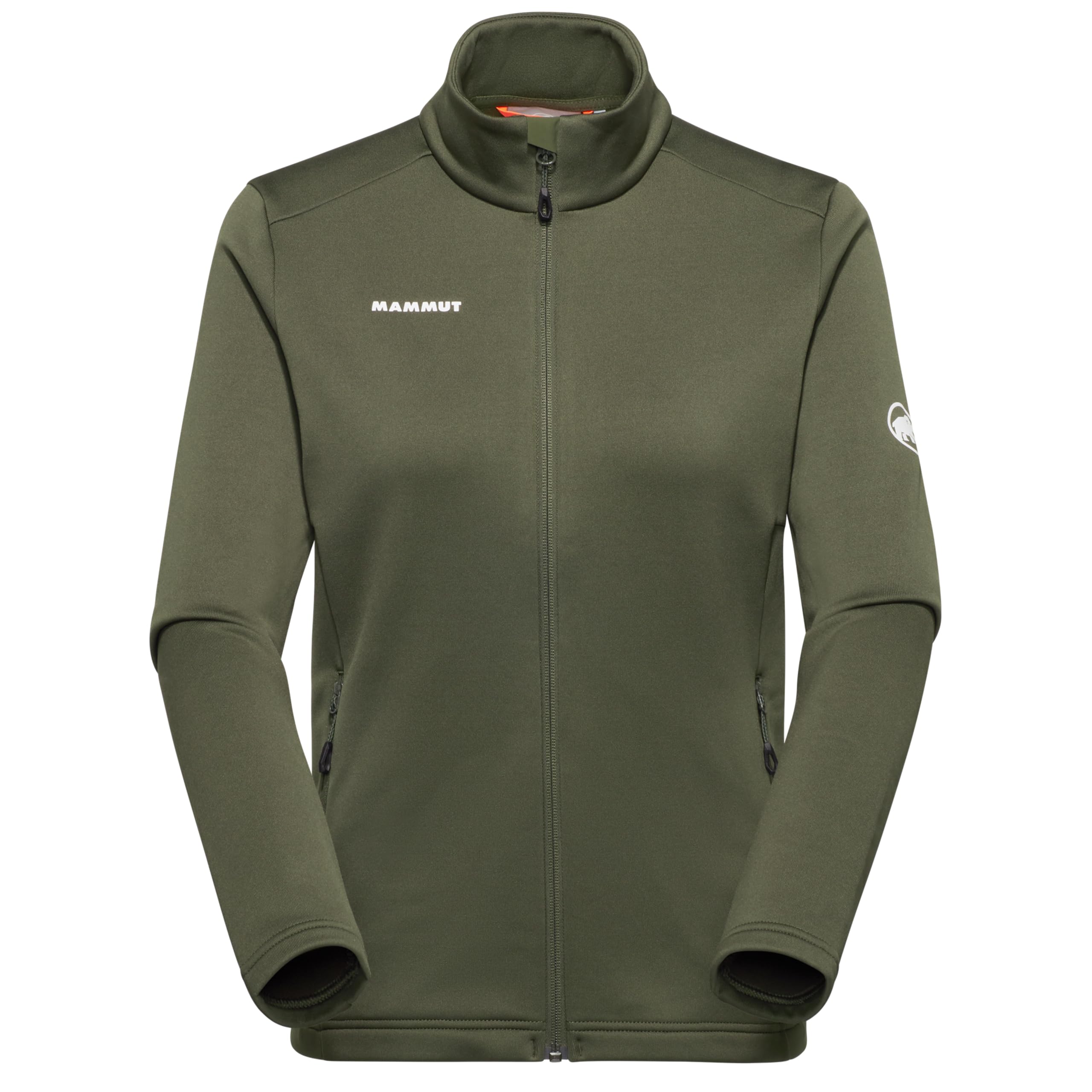 Mammut Damen-Outdoor-Jacke mit Zwischenschicht, warm und atmungsaktiv, isoliert, mit Reißverschluss zum Wandern und Laufen, Dark Marsh, Größe S