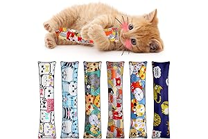 6 Pack Catnip Kicker Toy Interactive Cat Kicker Kitty Kick Sticks 10.6 Inch