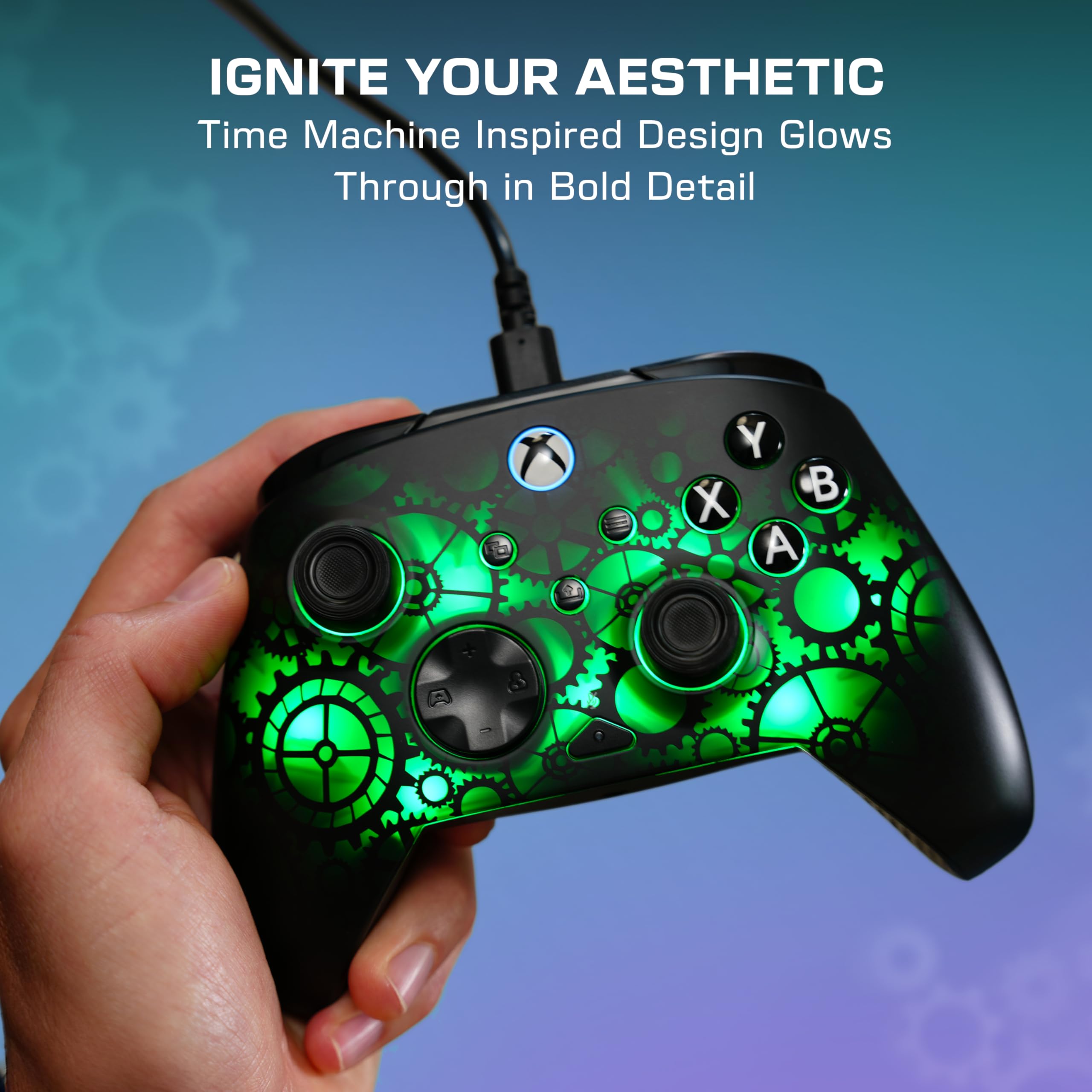 Turtle Beach Afterglow Ignite Mando de juego RGB con cable - Con licencia para Xbox Series X y S, Xbox One y PC con Windows
