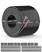 Vista 12 de NAOEVO Cable de calibre 18 de 4 conductores, cable de 18 AWG de 4 núcleos, cable de PVC trenzado de cobre estañado/bajo voltaje de 12V/extensión