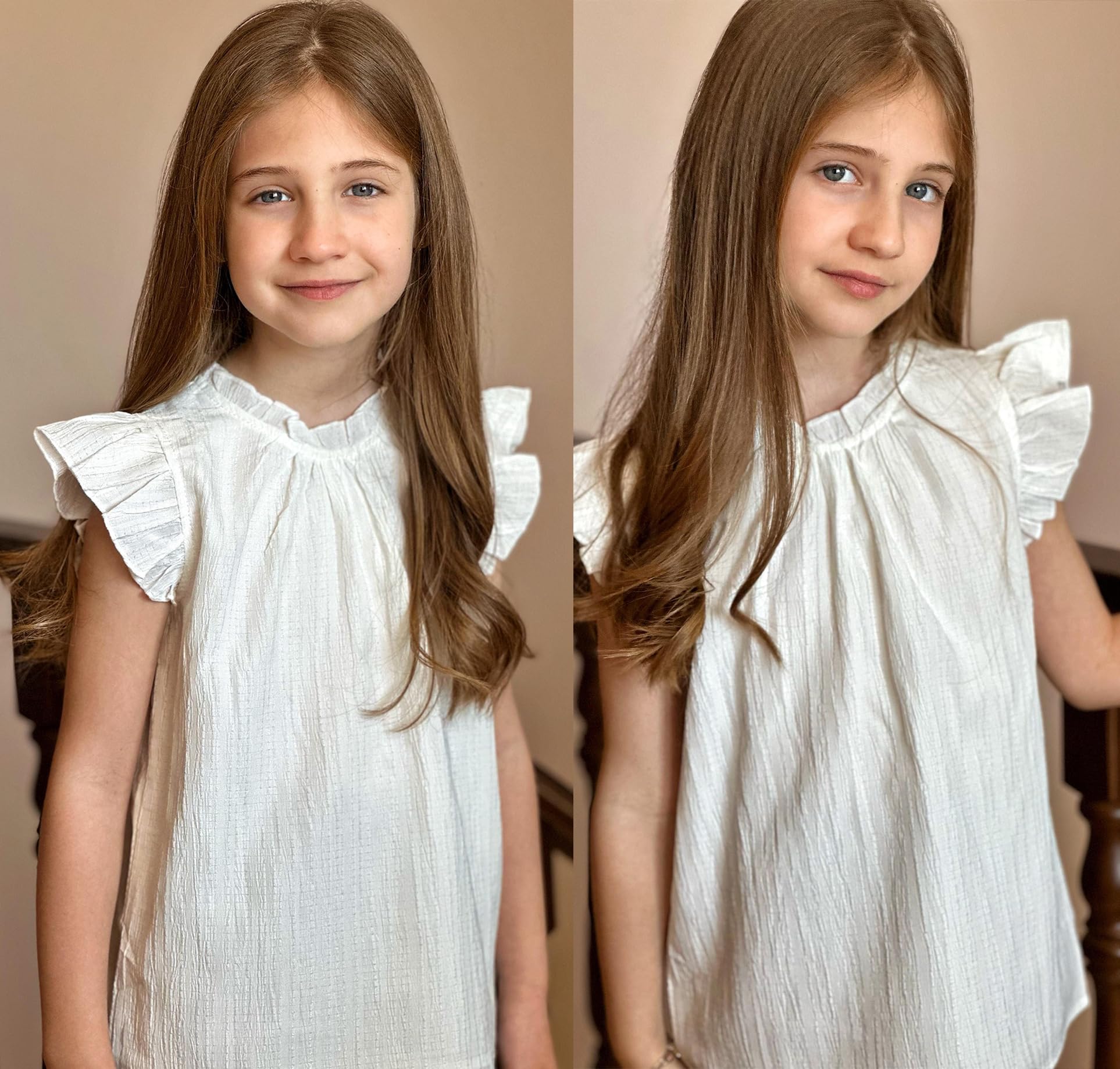 Arshiner Camiseta De Verano para Niñas Blusa con Volantes Las Mangas Y Cuello A Camisa Holgada Y Elegante para Niños Top Moda Informal 5-12 Años