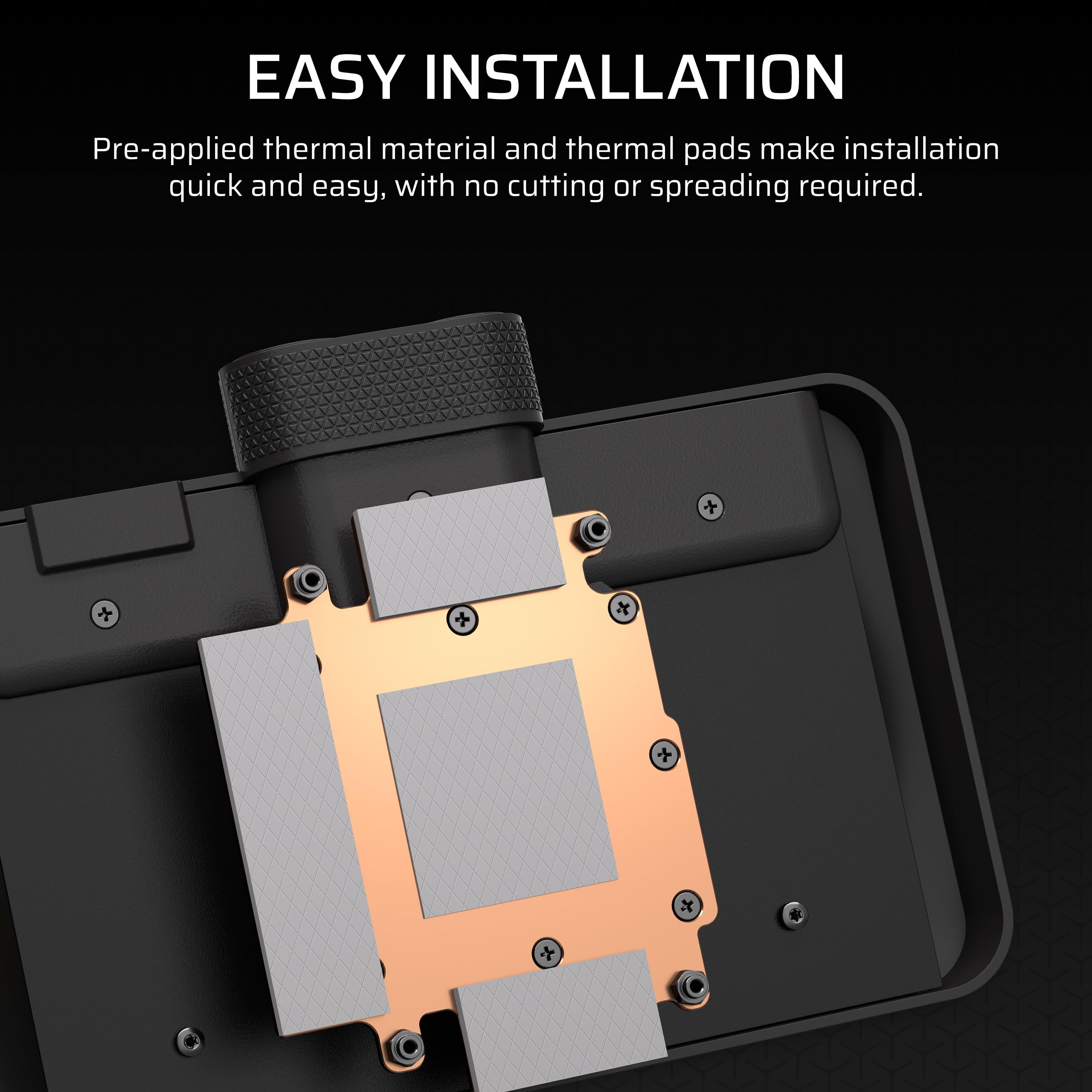 CORSAIR XG3 RGB HYBRID Waterblock GPU – Raffreddamento Ibrido Personalizzato, Compatibile Con GPU 5080, 5070 Ti e 5070, 18 LED RGB Indirizzabili, iCUE LINK, Sensore Di Temperatura Integrato – Nero