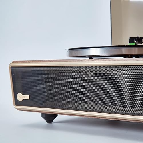 Miniatura 6 de Arkrocket Huygens - Tocadiscos Bluetooth de alta fidelidad con altavoces integrados, tocadiscos de vinilo con cartucho magnético móvil, salida de