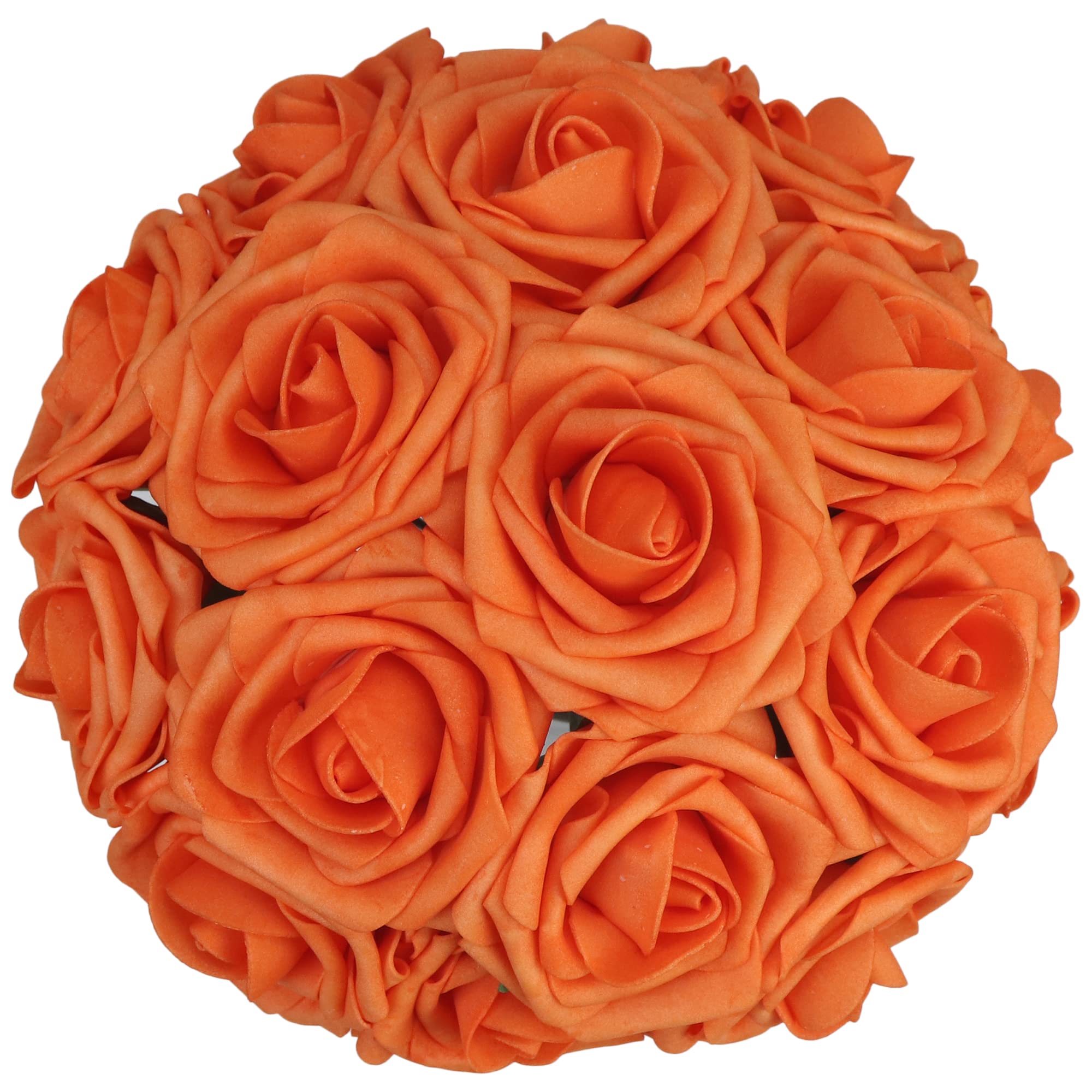 Alifst 50pcs Artificial Flower，Real Touch Artificial Foam Roses Decoration DIY for Wedding Bridesmaid Bridal Bouquet Centerpieces Party(50, Torrid