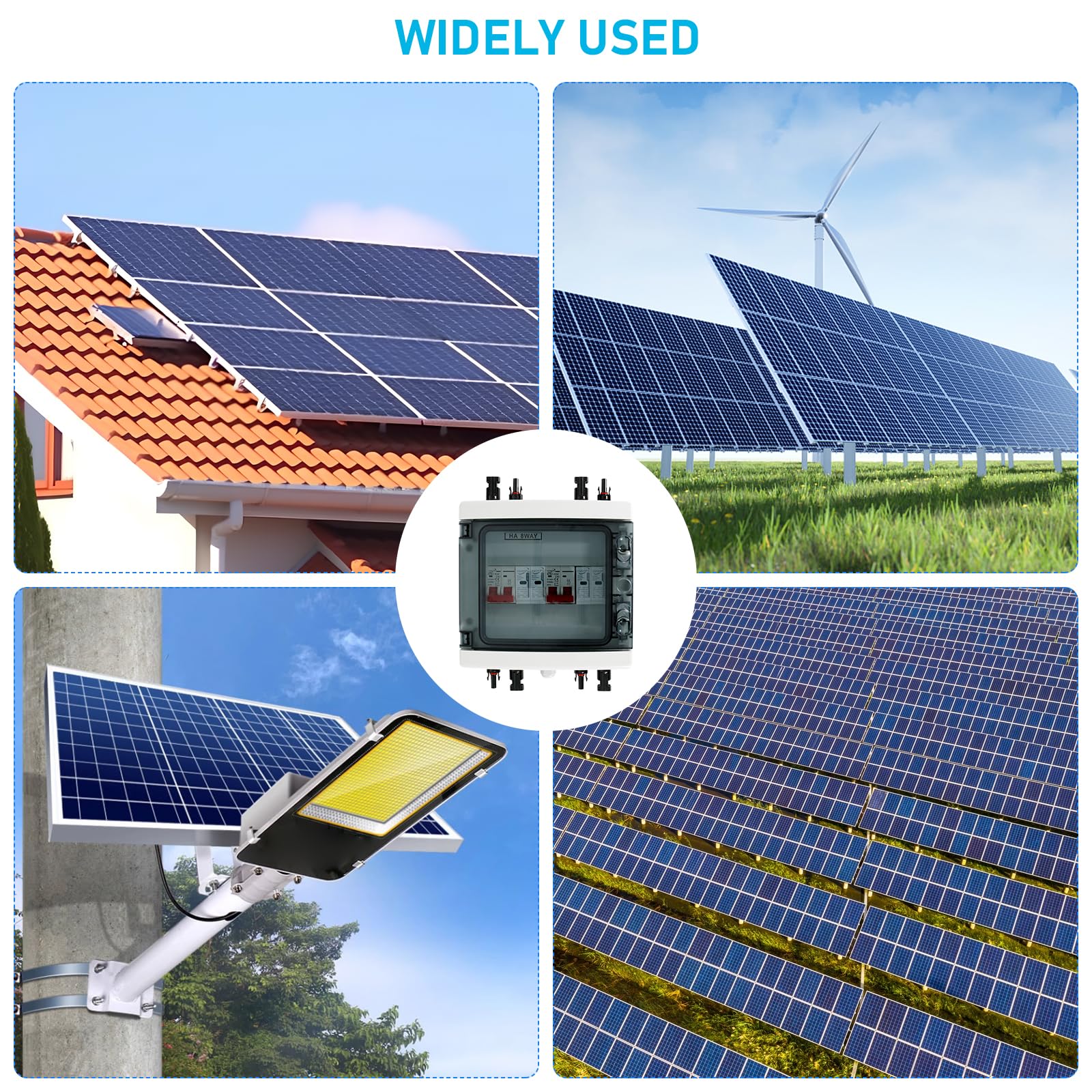 Überspannungsschutz PV, Überspannungsschutz PV Anlage, Blitzschutz PV, DC überspannungsschutz PV 1000V/40A, PV Anschlusskasten 2 in 2 out, Solar Anschlusskasten,Trennschalter Solar IP65 Wasserdicht