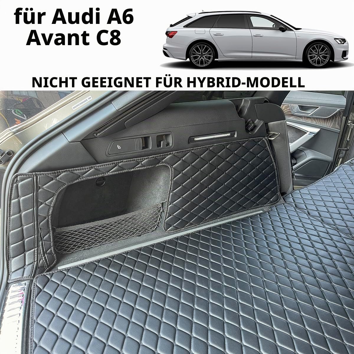 Kofferraumwanne für 2018-2026 Audi A6 C8 Avant ＆ Allroad | Kofferraummatte Kofferraumabdeckung