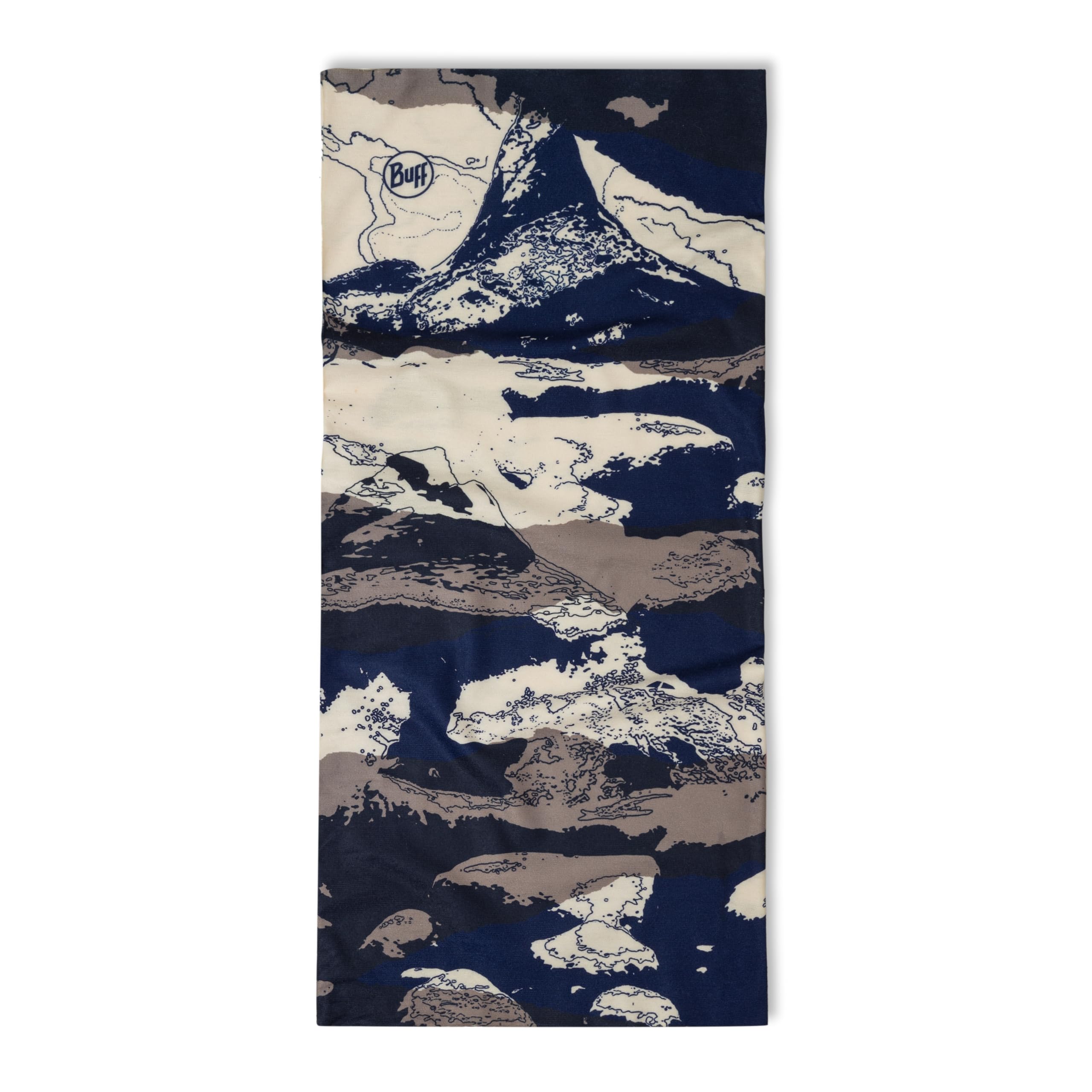 BUFF Komin Original Ecostretch Szalik, Tubularny, Wielofunkcyjny, na Szyję i Głowę, Bieganie, Chodzenie, Wędrówki, Zrównoważony, Lekki One Size Ciemnoniebieski