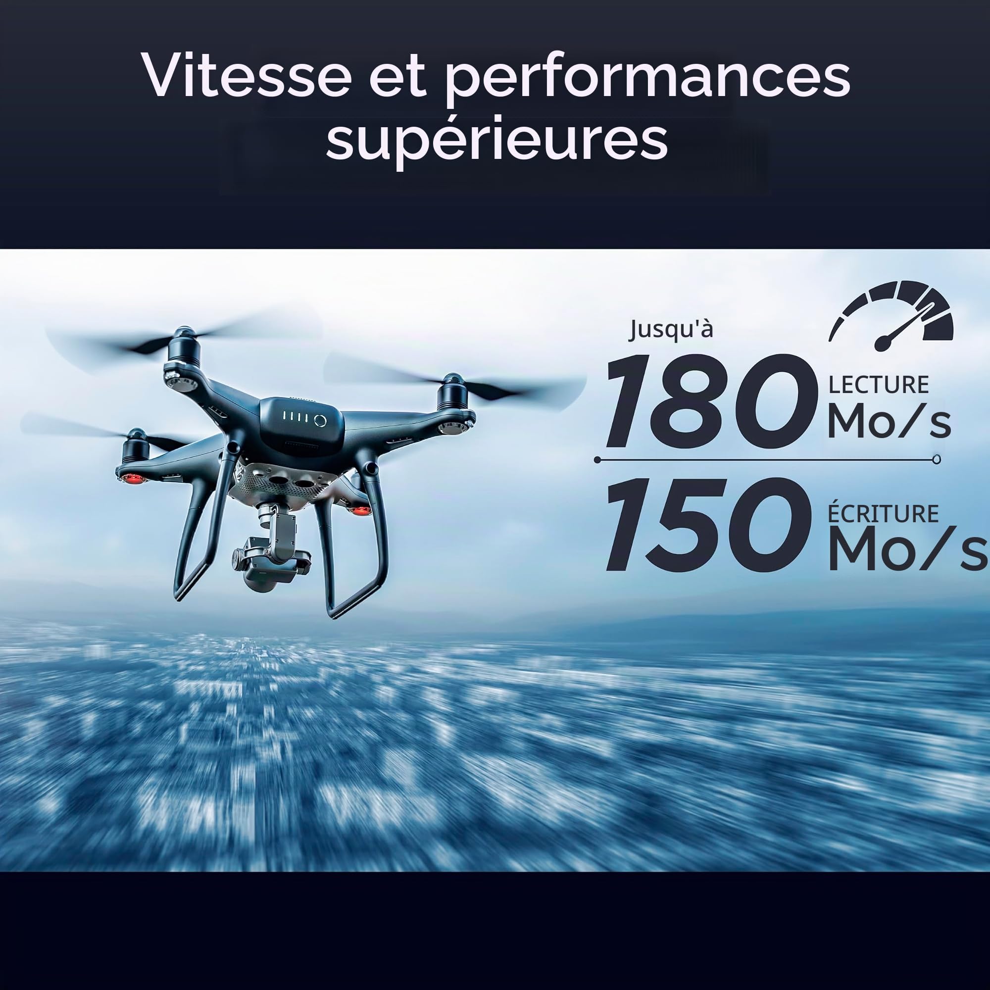 Integral 256GB Carte Micro SD 4K Vidéo Vitesse de Lecture 180MB/s et Vitesse d'Ecriture 150MB/s MicroSDXC A2 C10 U3 UHS-I 180-V30 Notre Carte Mémoire Micro SD Haute Vitesse la Plus Rapide