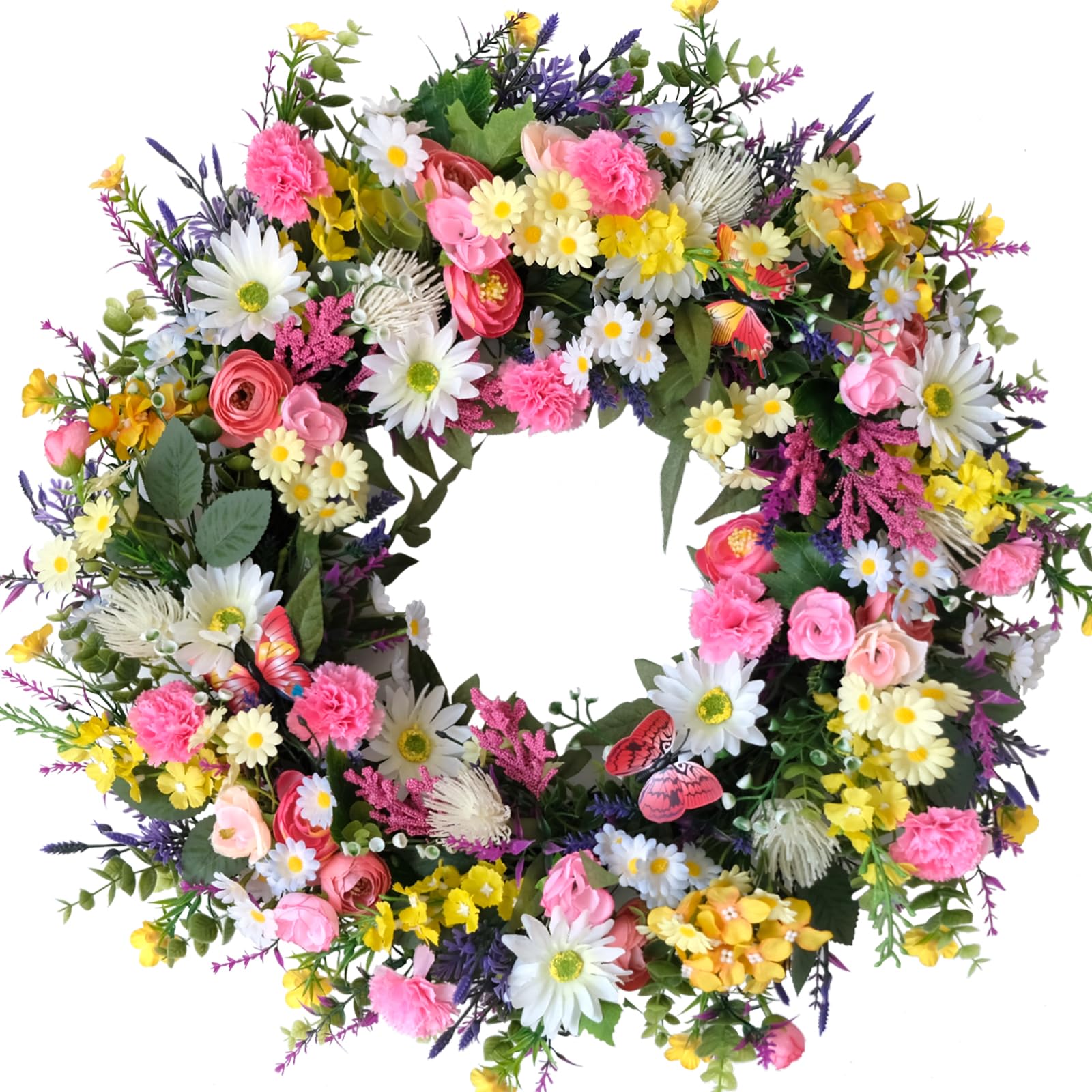 Amazon.com: idyllic 22 Inch Spring Summer Wild Flower Front Door