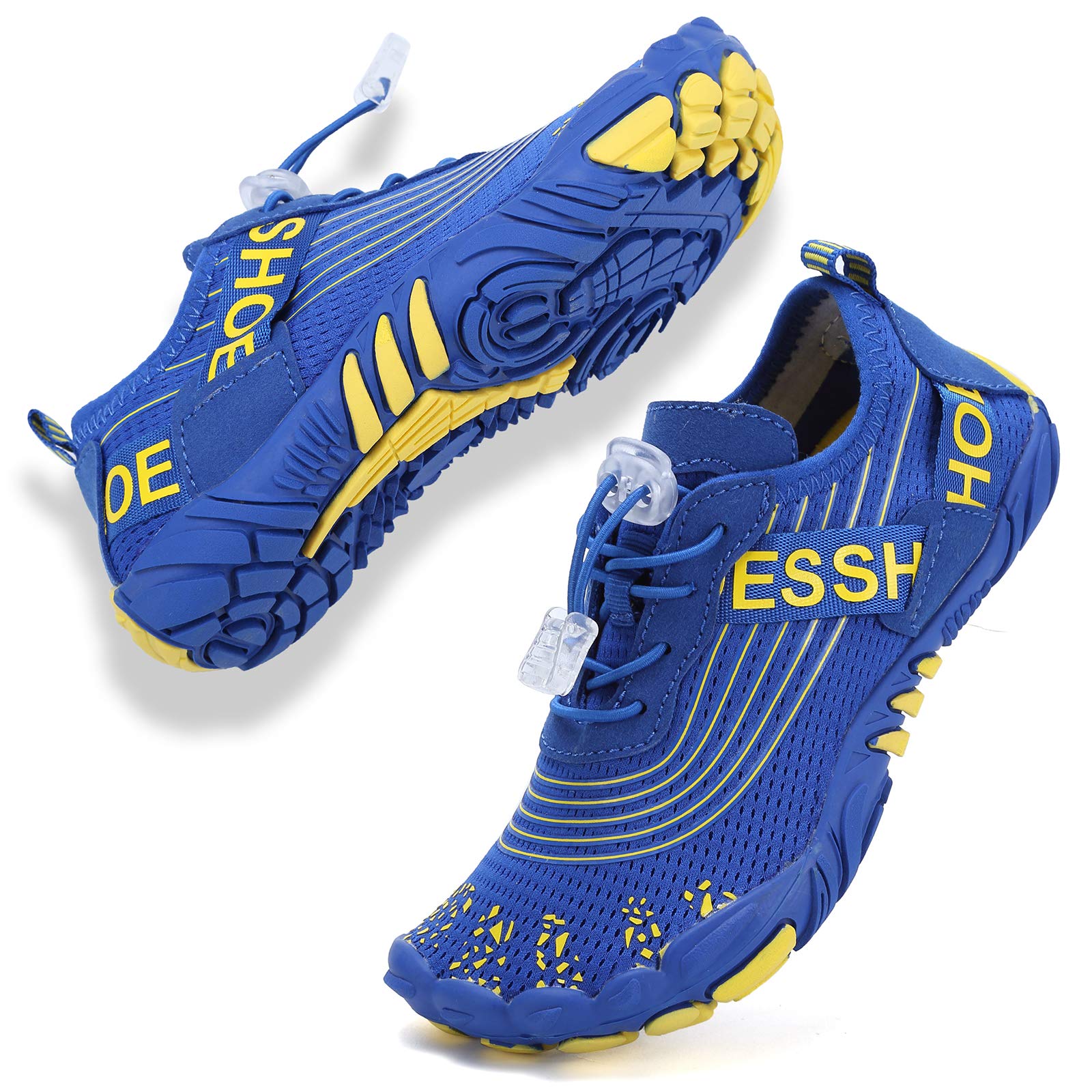 DimaiGlobal Calzado Descalzos Niñas Niños Zapatillas de Trail Running Barefoot Secado Rápido Zapatos de Agua Transpirable Antideslizante para Playa 36EU Azul