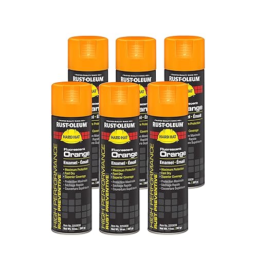 Miniatura 5 de Rust-Oleum Pintura de esmalte en aerosol para prevenir oxidación, sistema de alto rendimiento V2100, 15 onzas, 6 unidades, Negro liso, 6