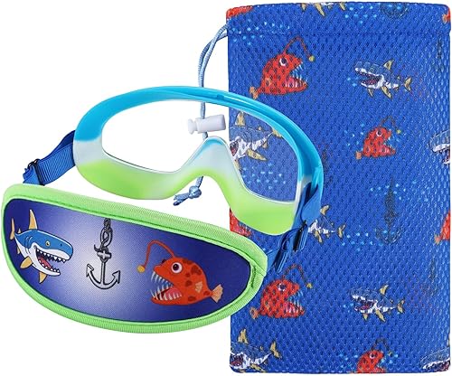 Miniatura 5 de Kids Goggles Swimming 4-7,Kids Goggles Fabric Strap,Wide View Swimming Goggles for Toddler