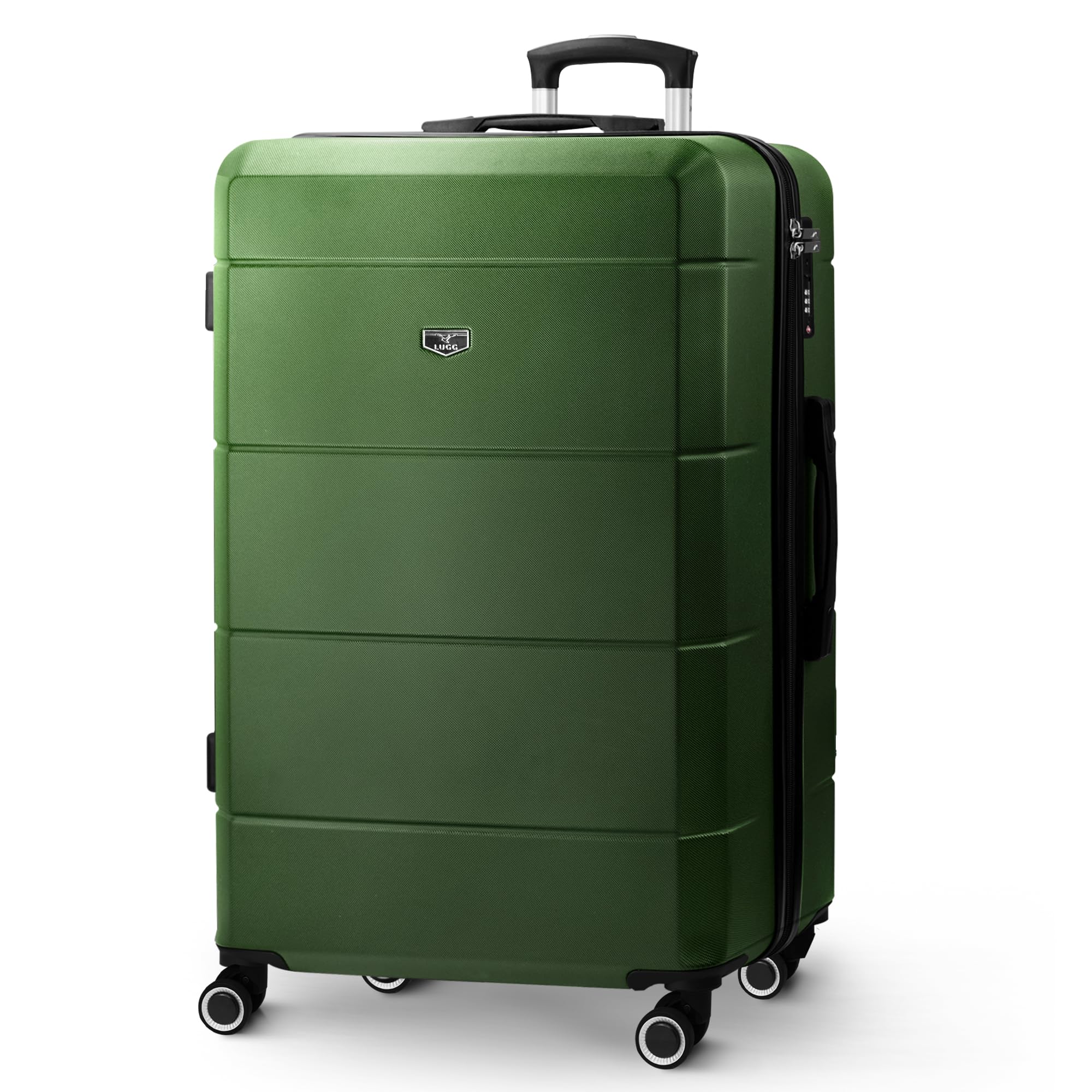 LUGG 28 Inch Jetset Suitcase Hard Shell Case 4 Wheel Travel bag Lightweight ABS Material with TSA Lock Approved for Travel with easyJet, British Airways, RyanAir, Virgin Atlantic, Emirates(75x49x29cm) — view 33